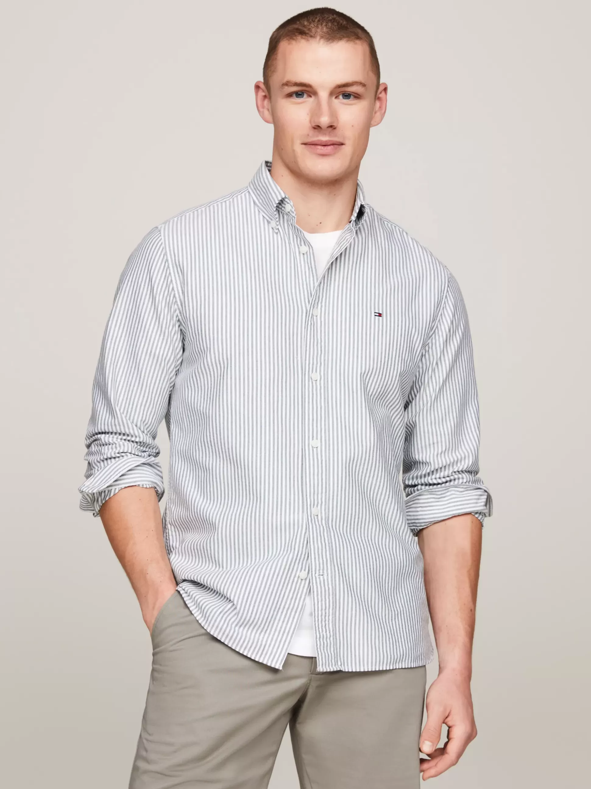 Tommy Hilfiger Koszule^Koszula Heritage Z Bawełny Oxford W Paski