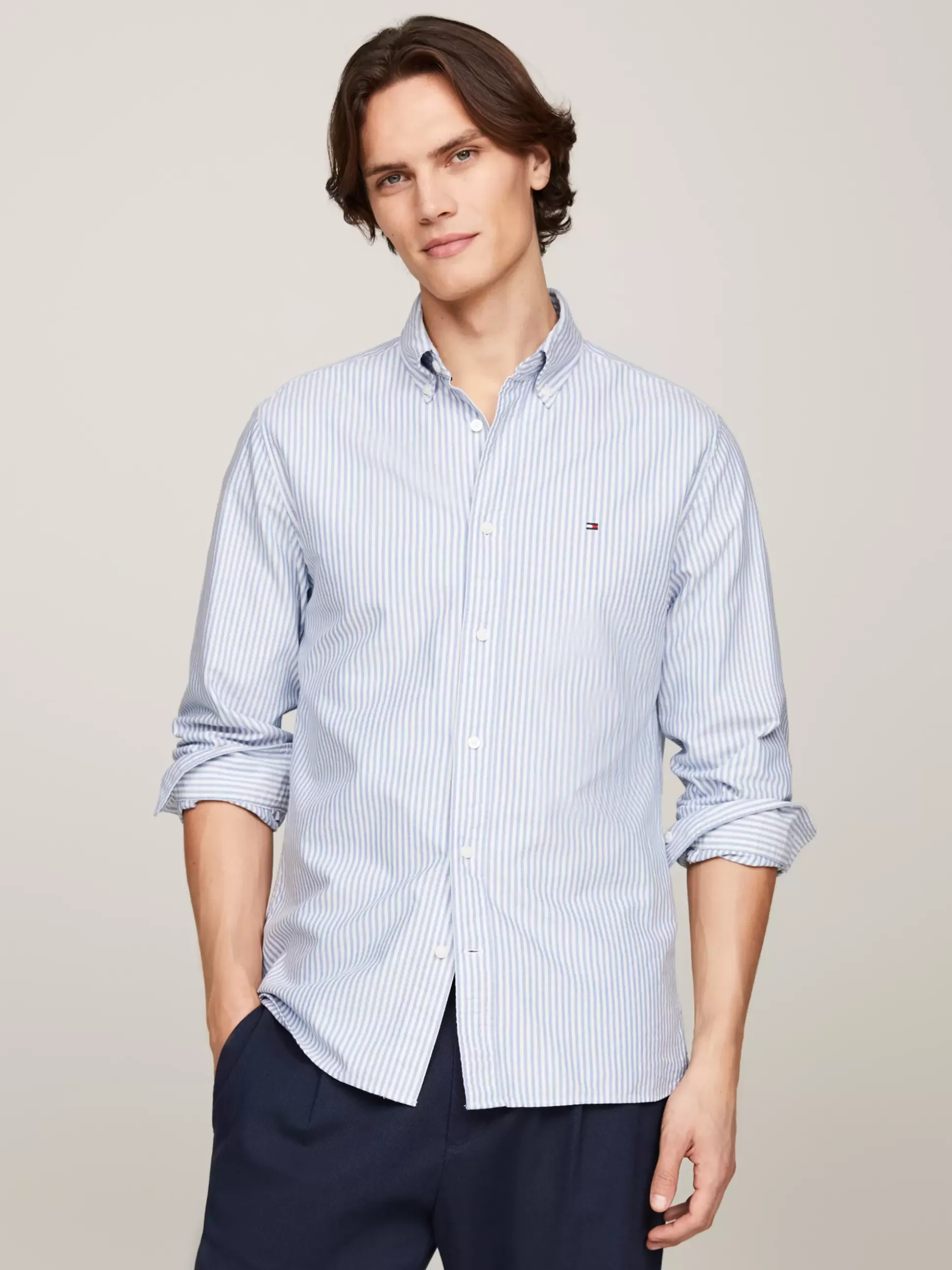 Tommy Hilfiger Koszule^Koszula Heritage Z Bawełny Oxford W Paski