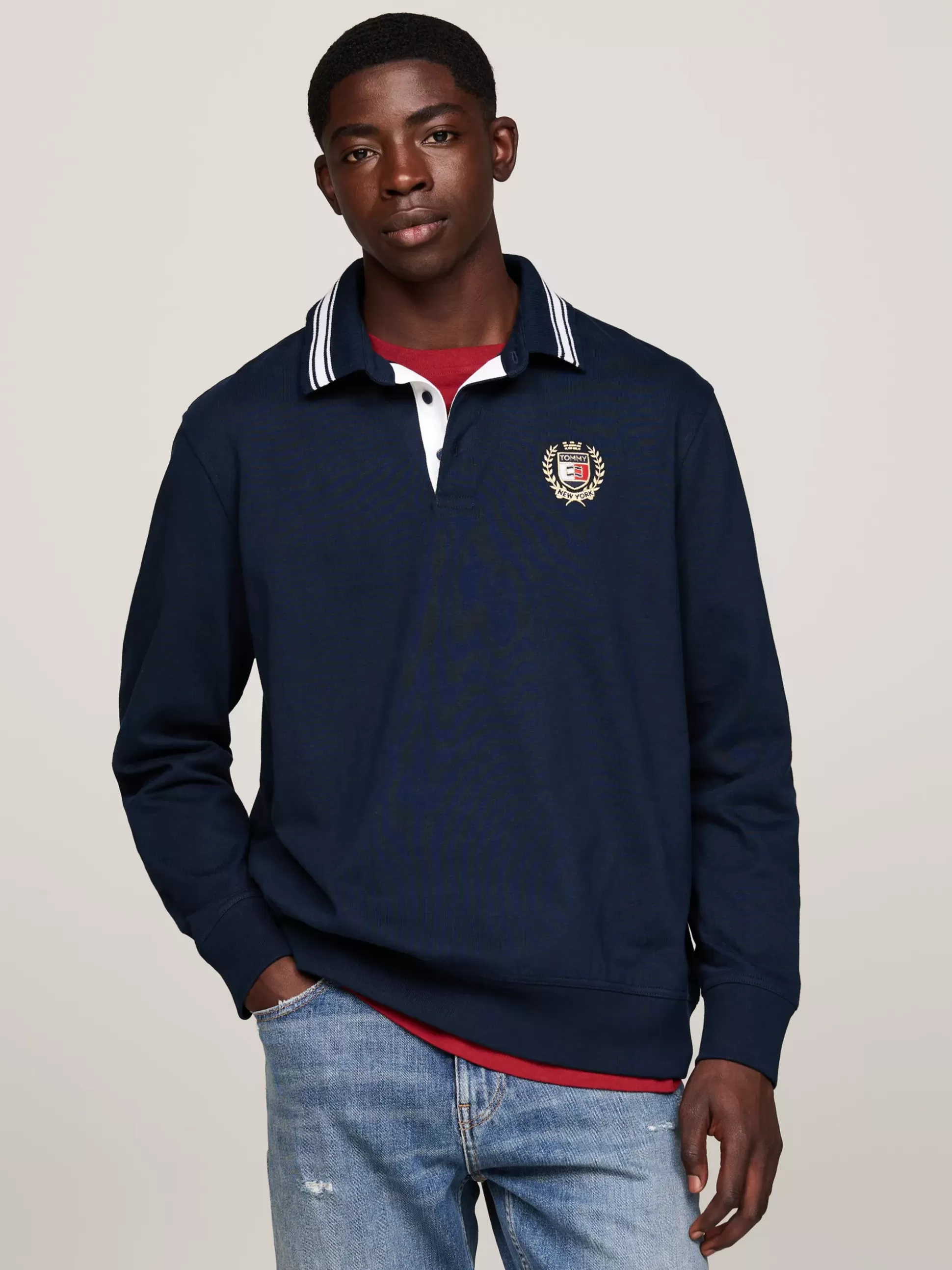 Tommy Hilfiger Koszulki Polo^Koszula Rugby O Kroju Oversize Z Emblematem