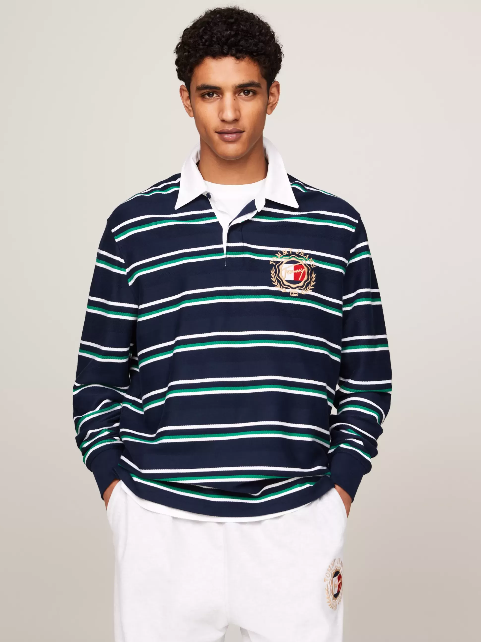 Tommy Hilfiger Koszulki Polo^Koszula Rugby Prep Explorer O Luźnym Kroju