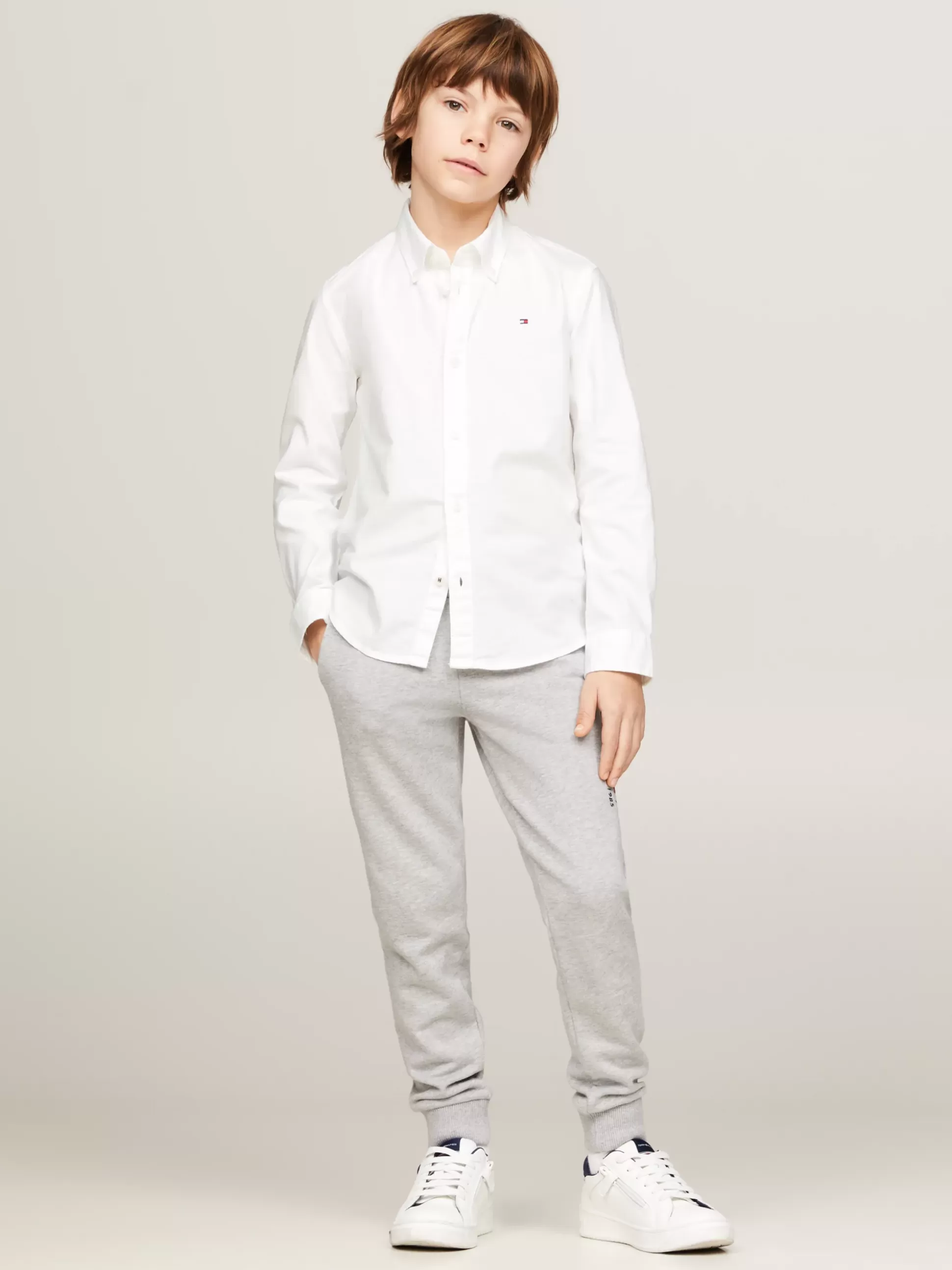 Dzieci Tommy Hilfiger Koszule^Koszula Z Bawełny Typu Oxford Ze Stretchem