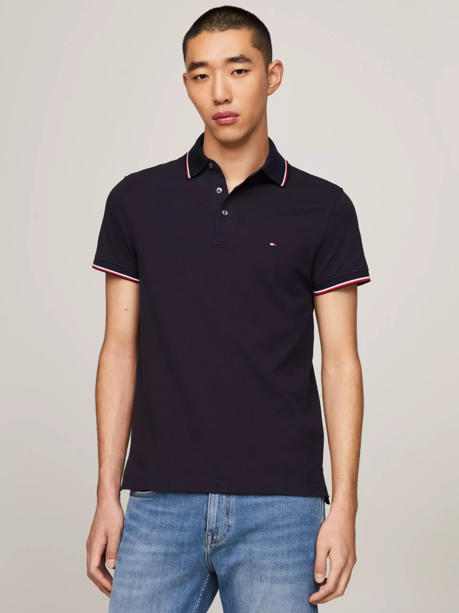 Tommy Hilfiger Koszulki Polo^Koszulka Polo 1985 Collection O Wąskim Kroju