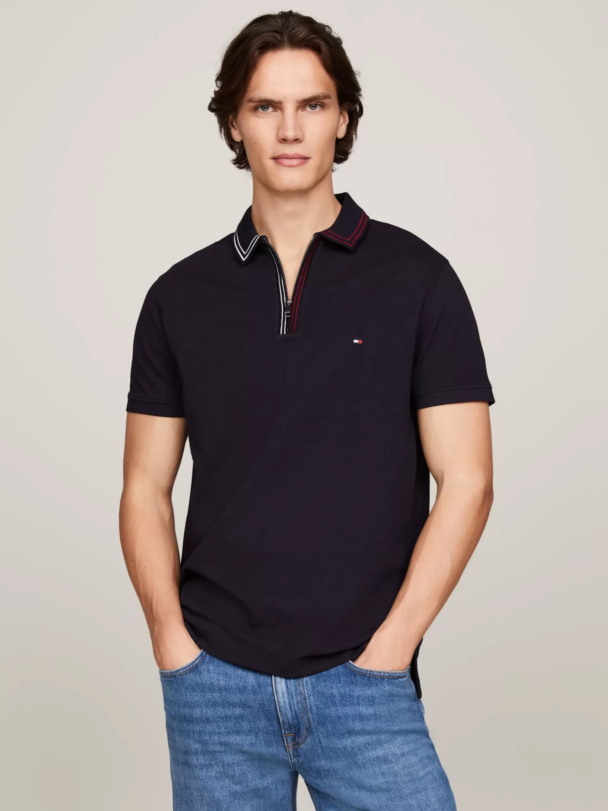 Tommy Hilfiger Koszulki Polo^Koszulka Polo O Regularnym Kroju