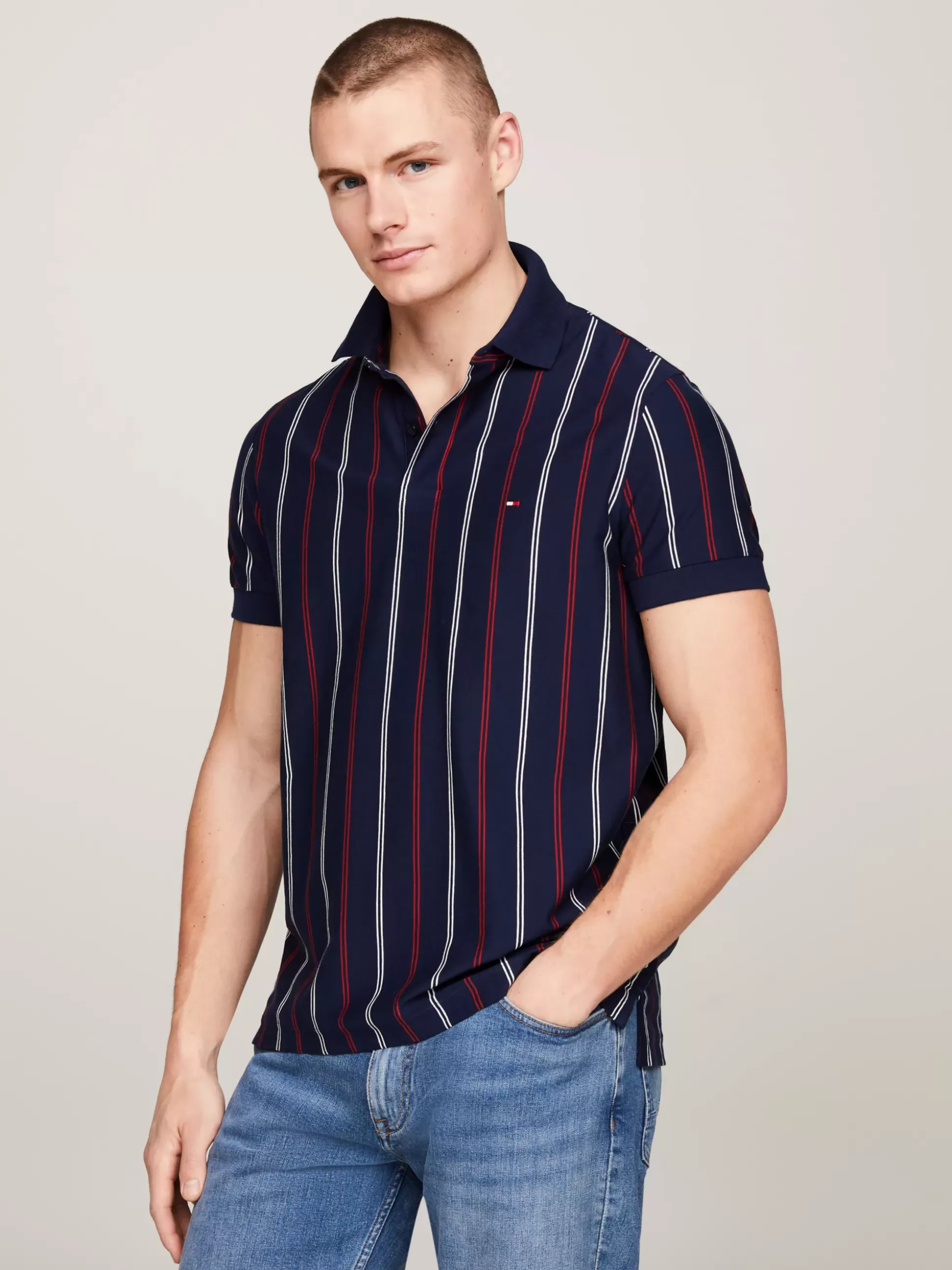 Tommy Hilfiger Koszulki Polo^Koszulka Polo O Regularnym Kroju