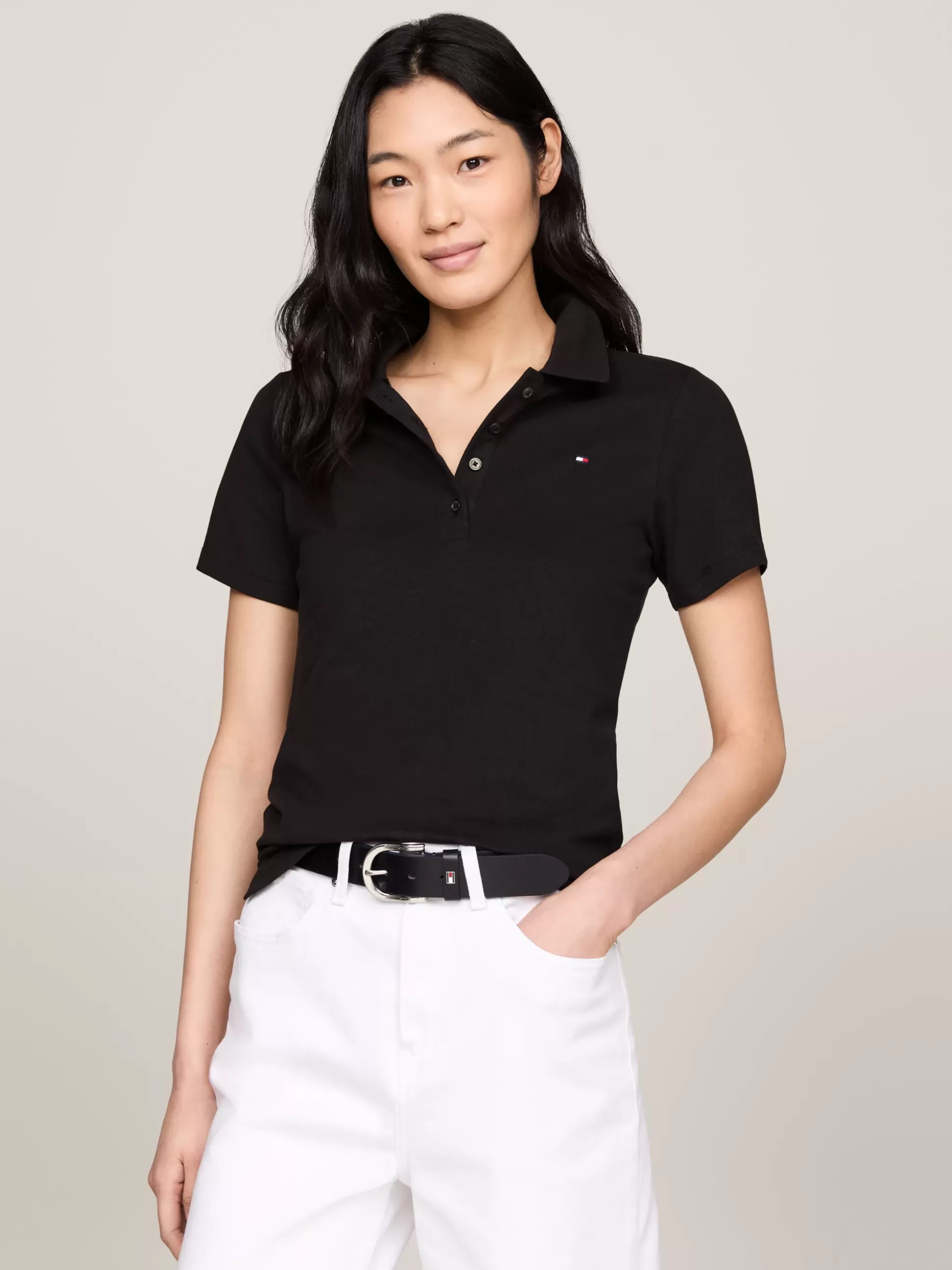 Tommy Hilfiger Koszulki Polo^Koszulka Polo O Wąskim Kroju