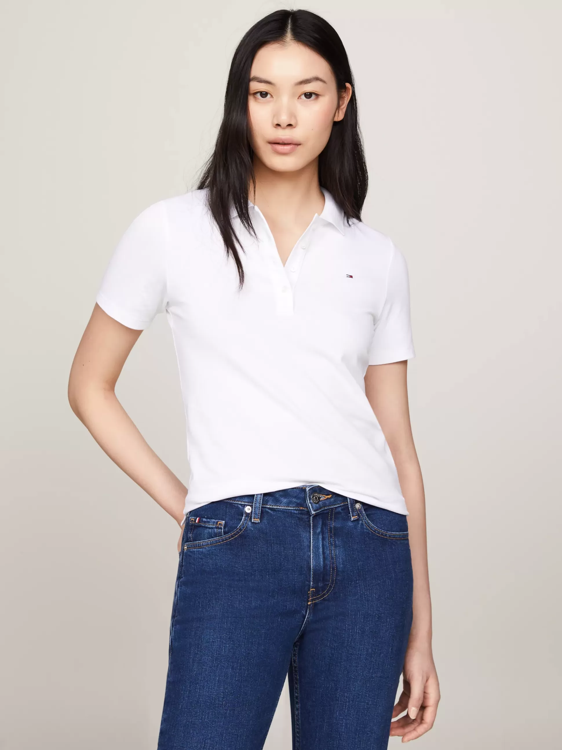 Tommy Hilfiger Koszulki Polo^Koszulka Polo O Wąskim Kroju