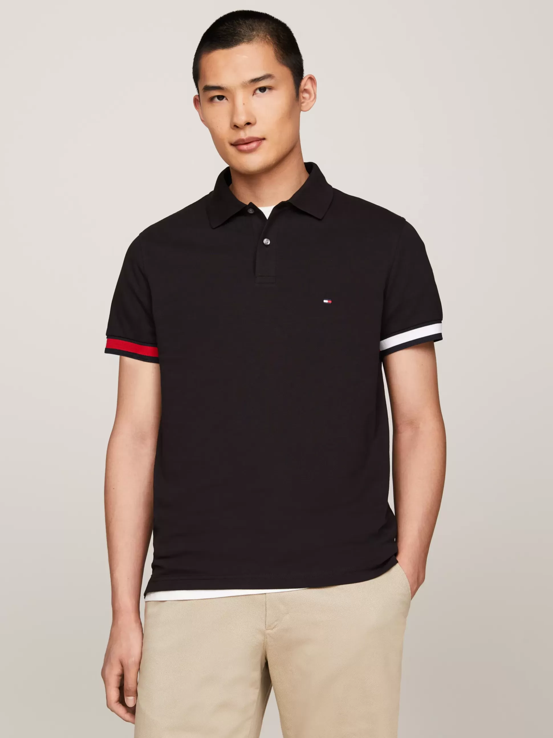 Tommy Hilfiger Koszulki Polo^Koszulka Polo O Wąskim Kroju Z Flagą Hilfiger