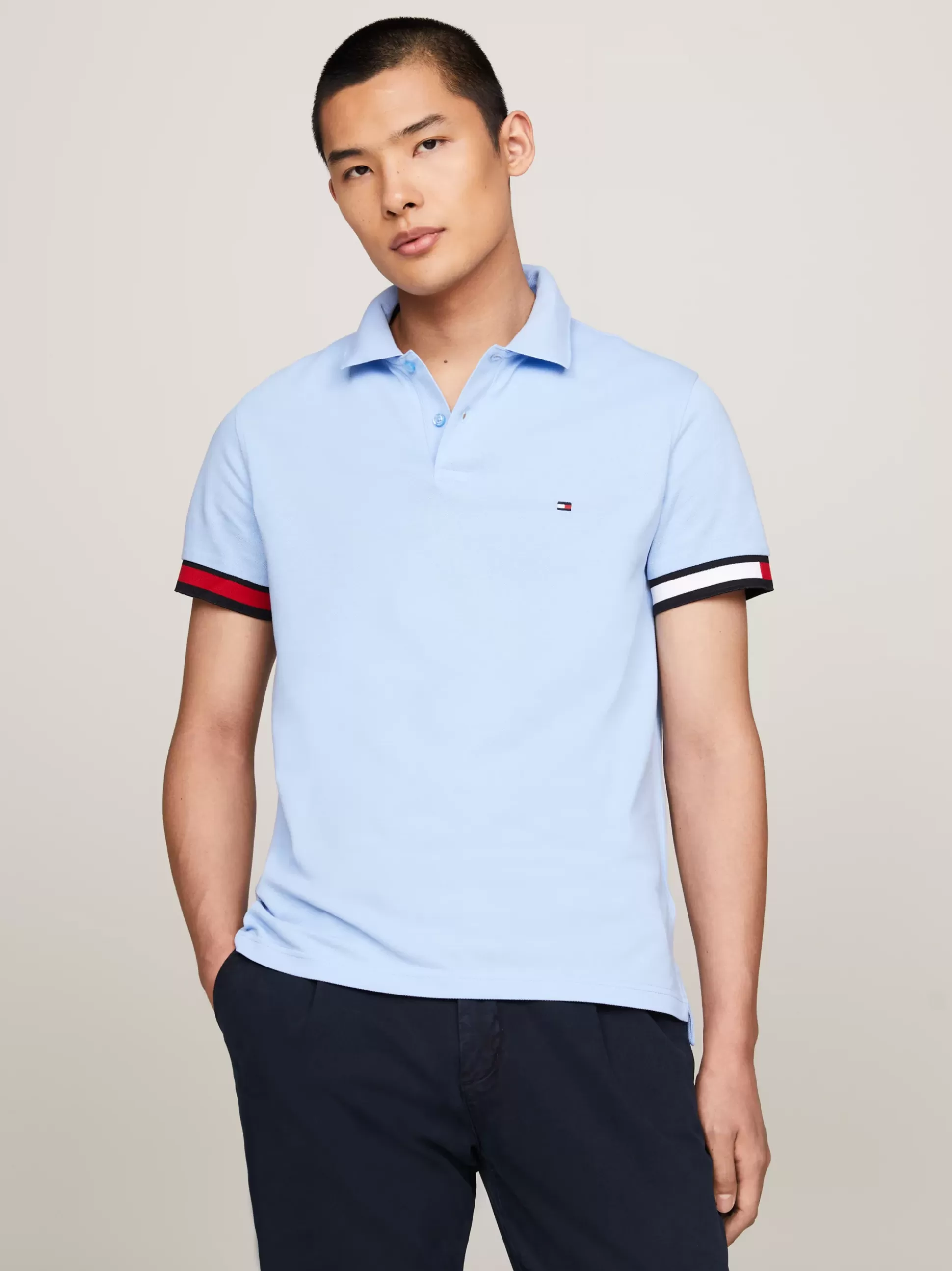 Tommy Hilfiger Koszulki Polo^Koszulka Polo O Wąskim Kroju Z Flagą Hilfiger