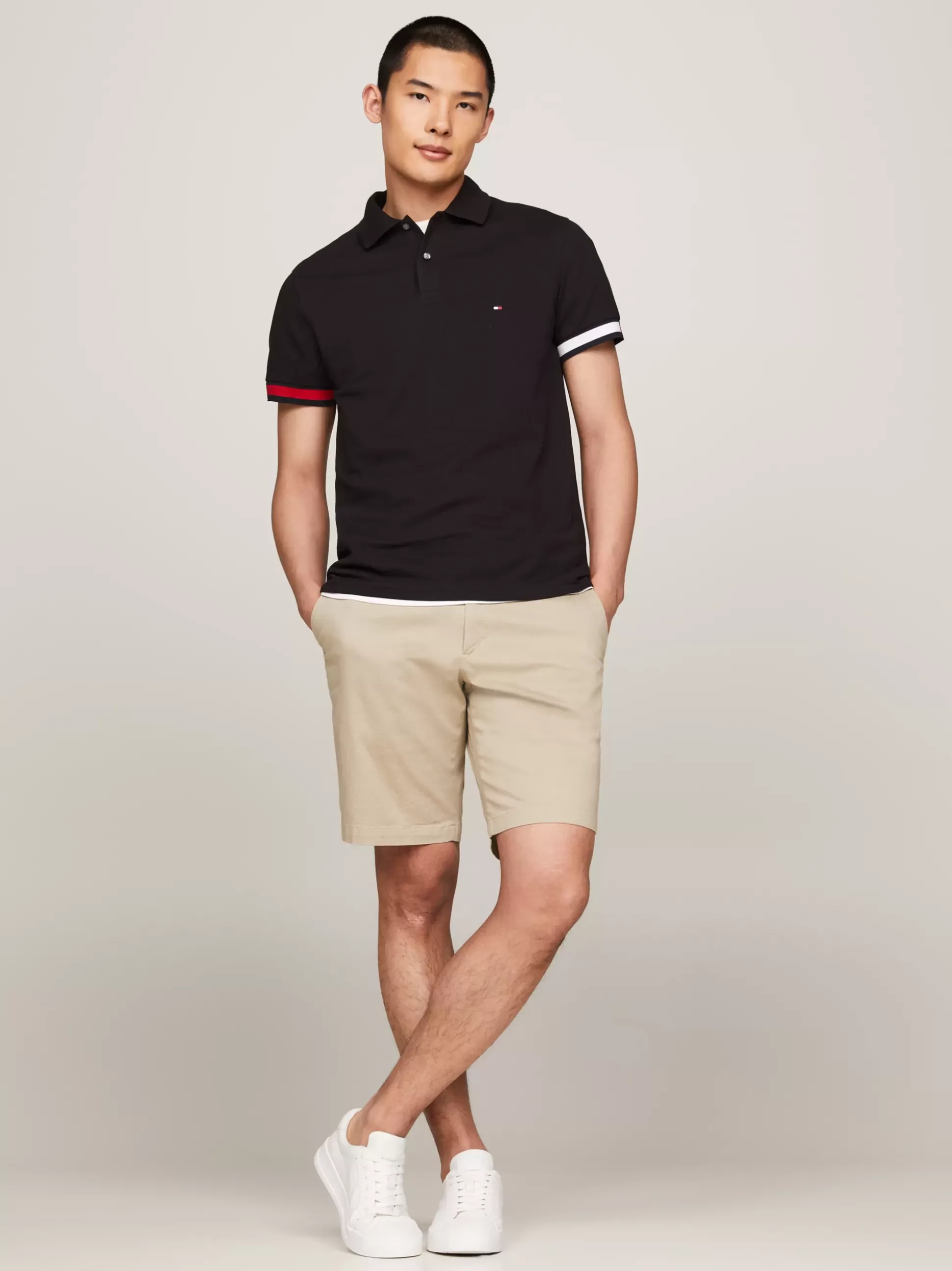 Tommy Hilfiger Koszulki Polo^Koszulka Polo O Wąskim Kroju Z Flagą Hilfiger