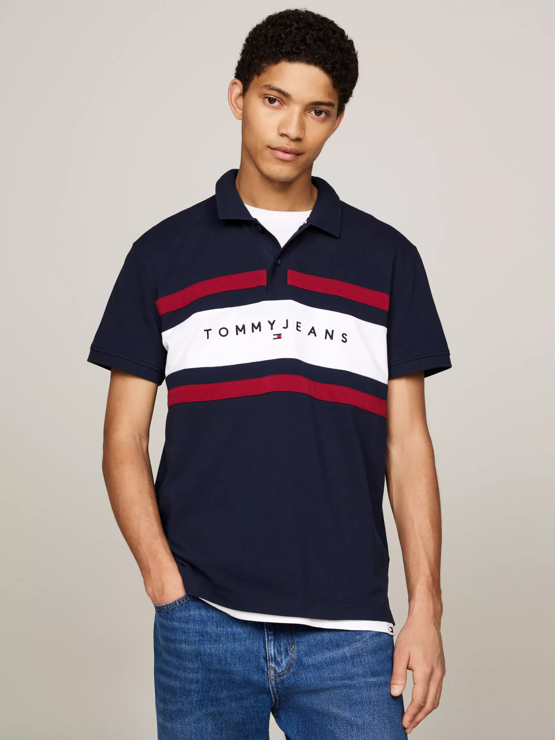 Tommy Hilfiger Koszulki Polo^Koszulka Polo Z Logo I Blokami Kolorów