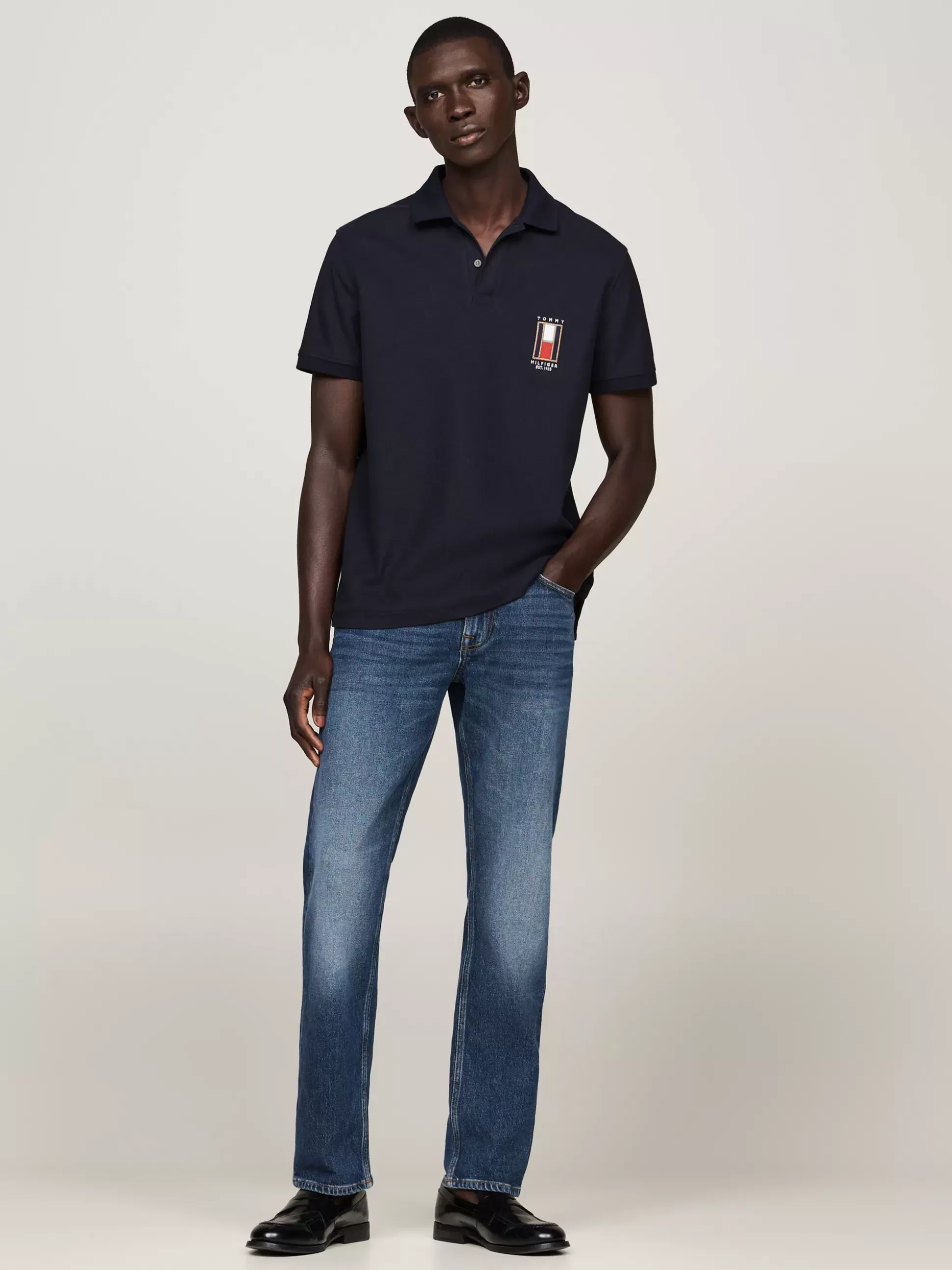 Tommy Hilfiger Koszulki Polo^Koszulka Polo Z Pionową Flagą