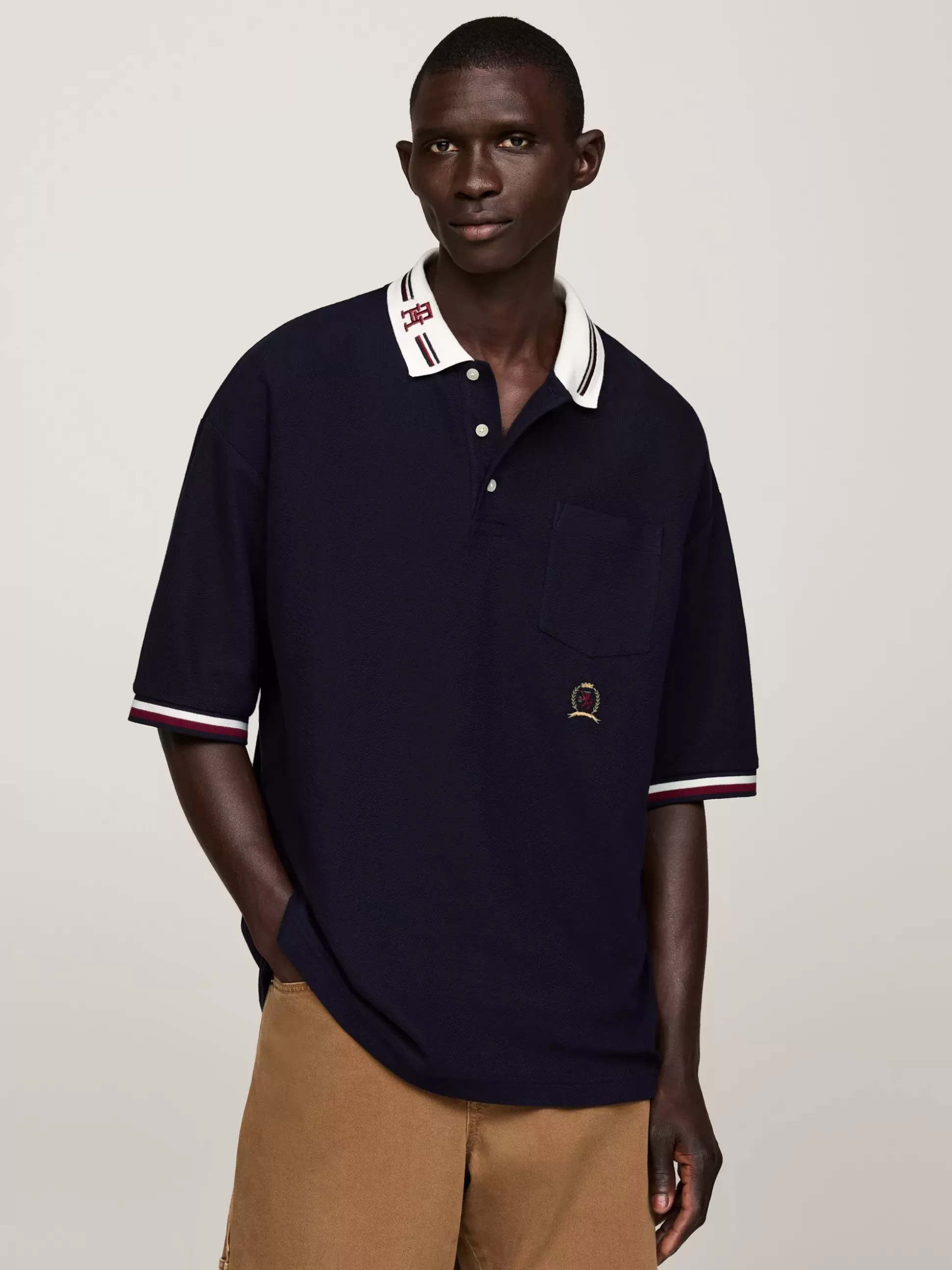 Tommy Hilfiger Koszulki Polo^Koszulka Polo Z Wyhaftowanym Emblematem