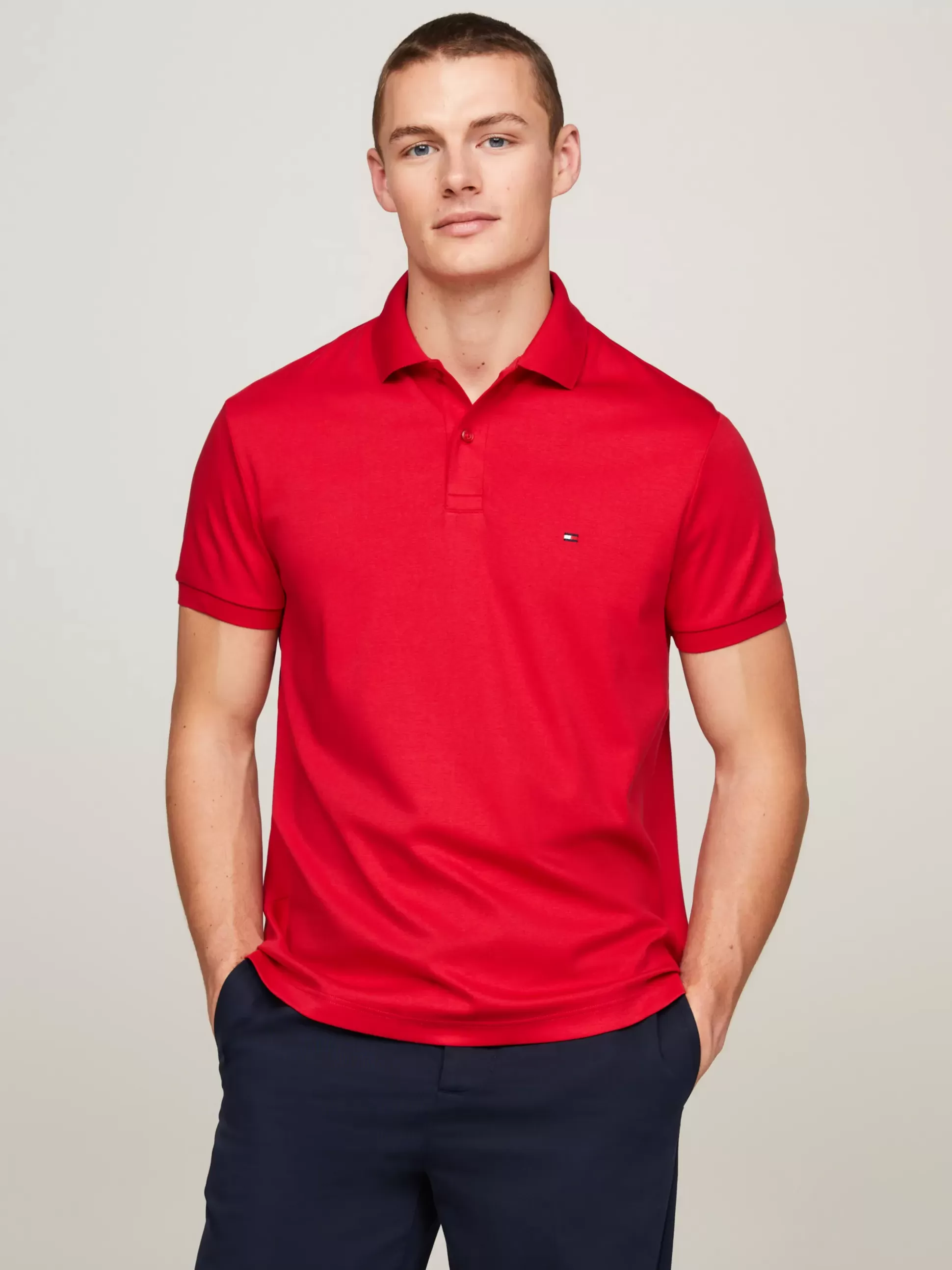 Tommy Hilfiger Koszulki Polo^Koszulka Polo Z Wyszywanym Logo