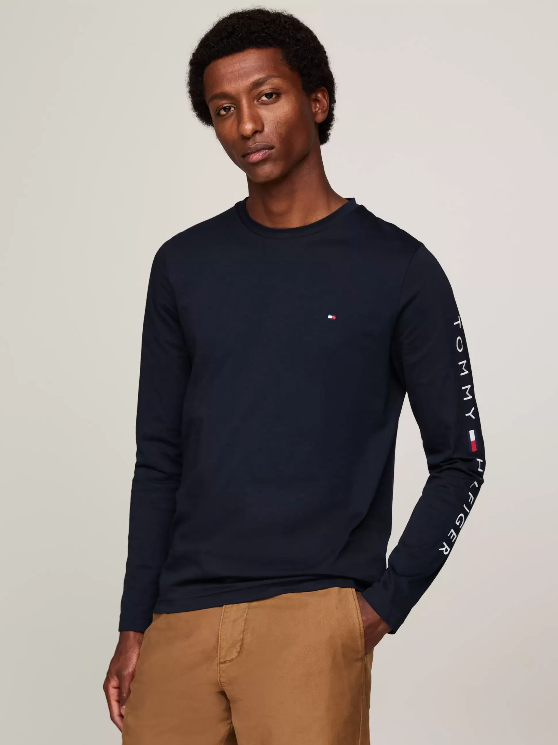 Tommy Hilfiger T-Shirty^Longsleeve O Wąskim Kroju Z Logo