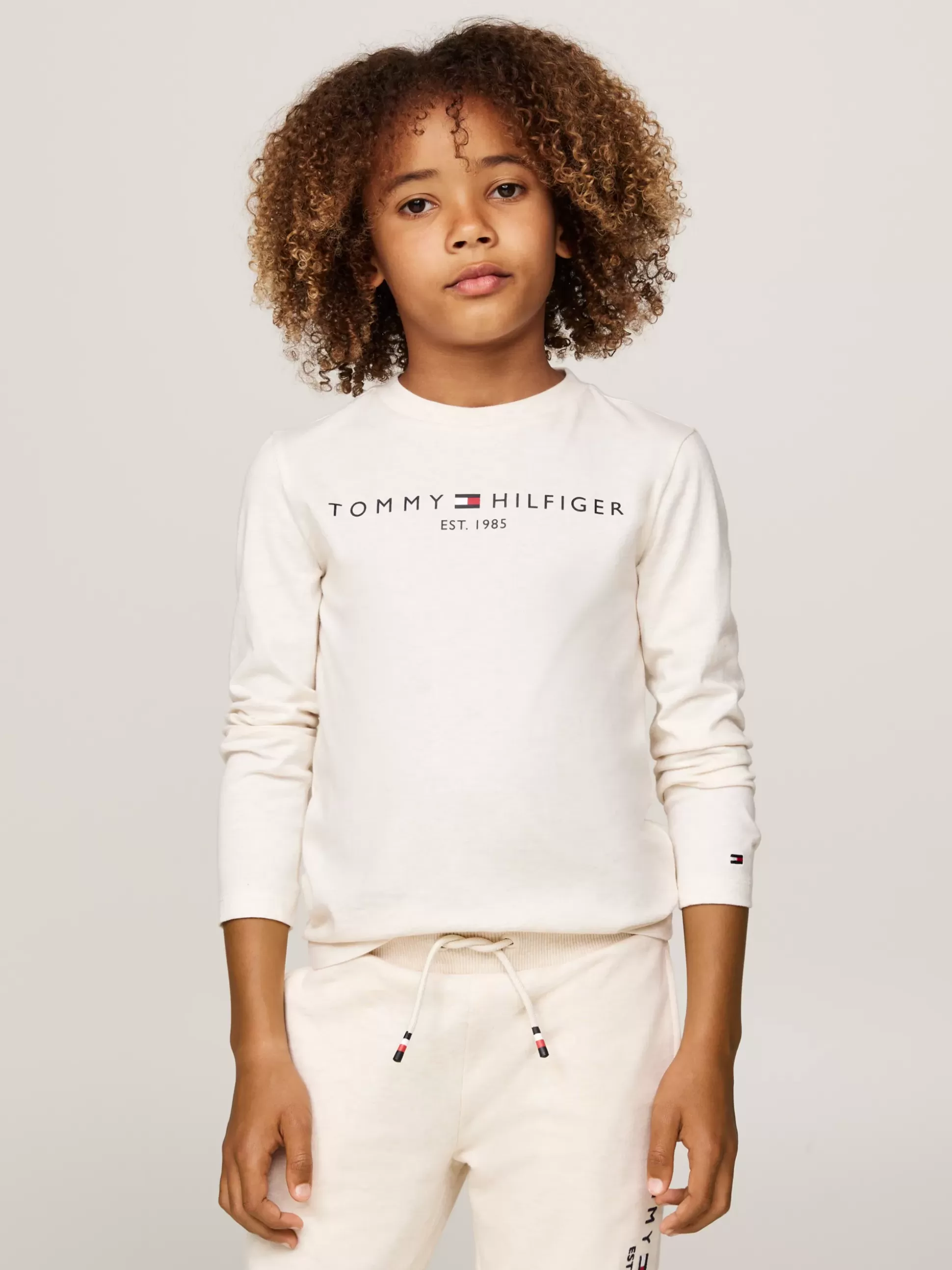 Dzieci Tommy Hilfiger Topy I T-Shirty | T-Shirty I Koszulki Polo^Longsleeve Z Logo