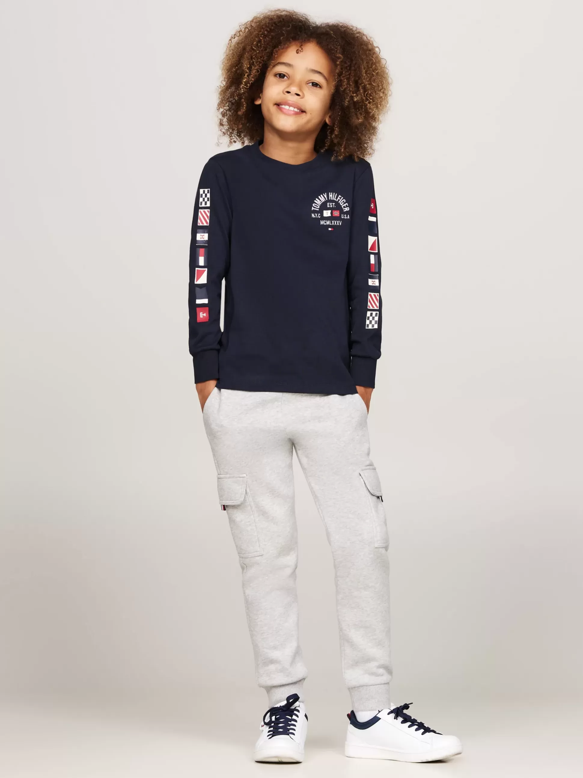 Dzieci Tommy Hilfiger T-Shirty I Koszulki Polo^Longsleeve Z Logo Z Flagą