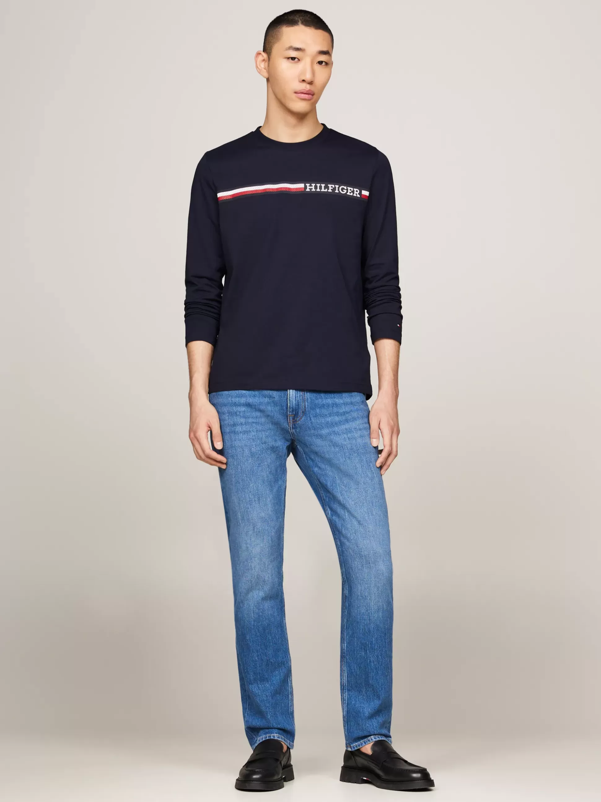 Tommy Hilfiger T-Shirty^Longsleeve Z Sygnowanym Paskiem I Logo