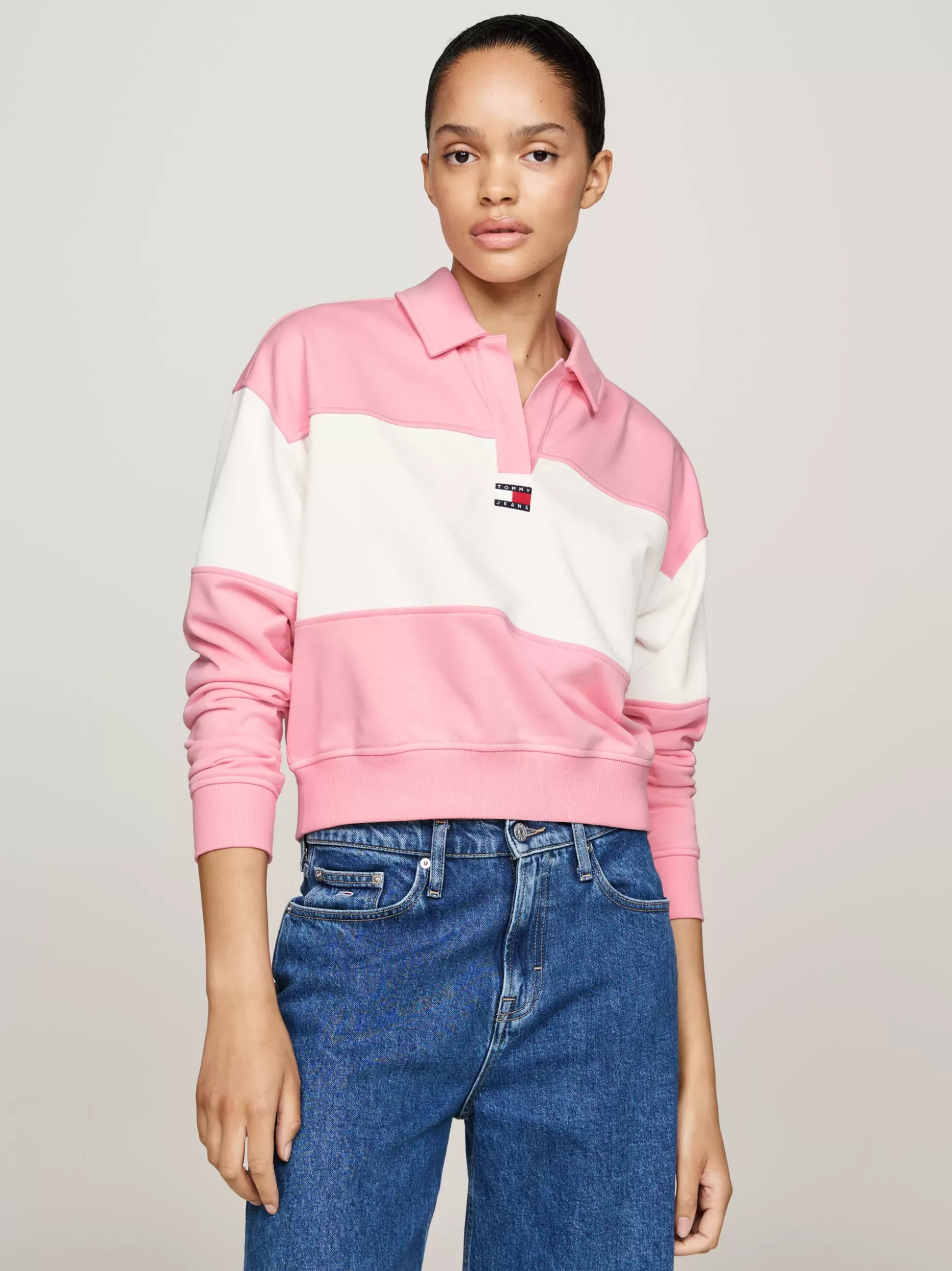 Tommy Hilfiger Bluzy Dresowe & Z Kapturem^Luźna Bluza Z Kołnierzykiem