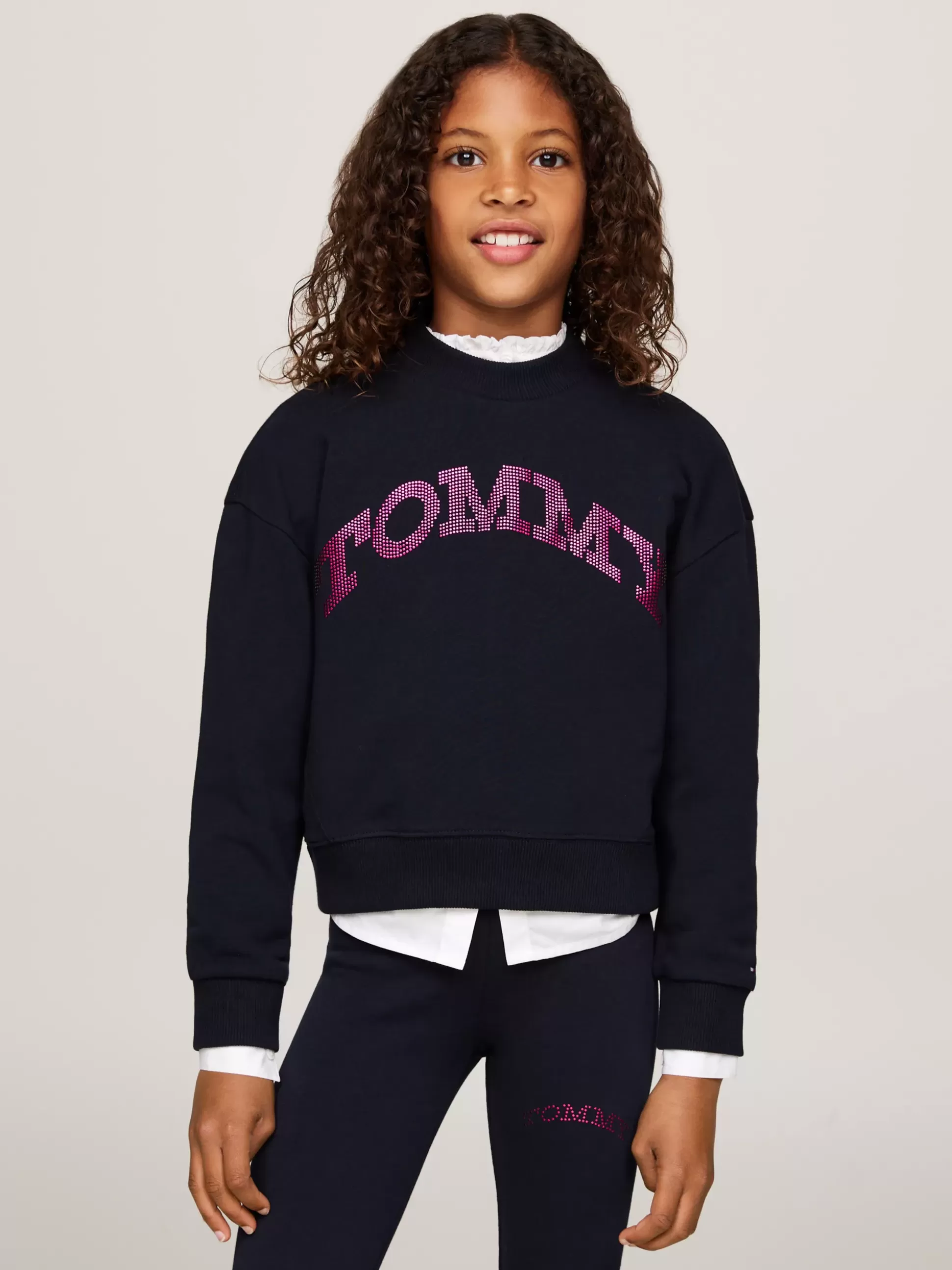 Dzieci Tommy Hilfiger Bluzy Dresowe I Z Kapturem^Luźna Bluza Z Logo W Stylu Varsity