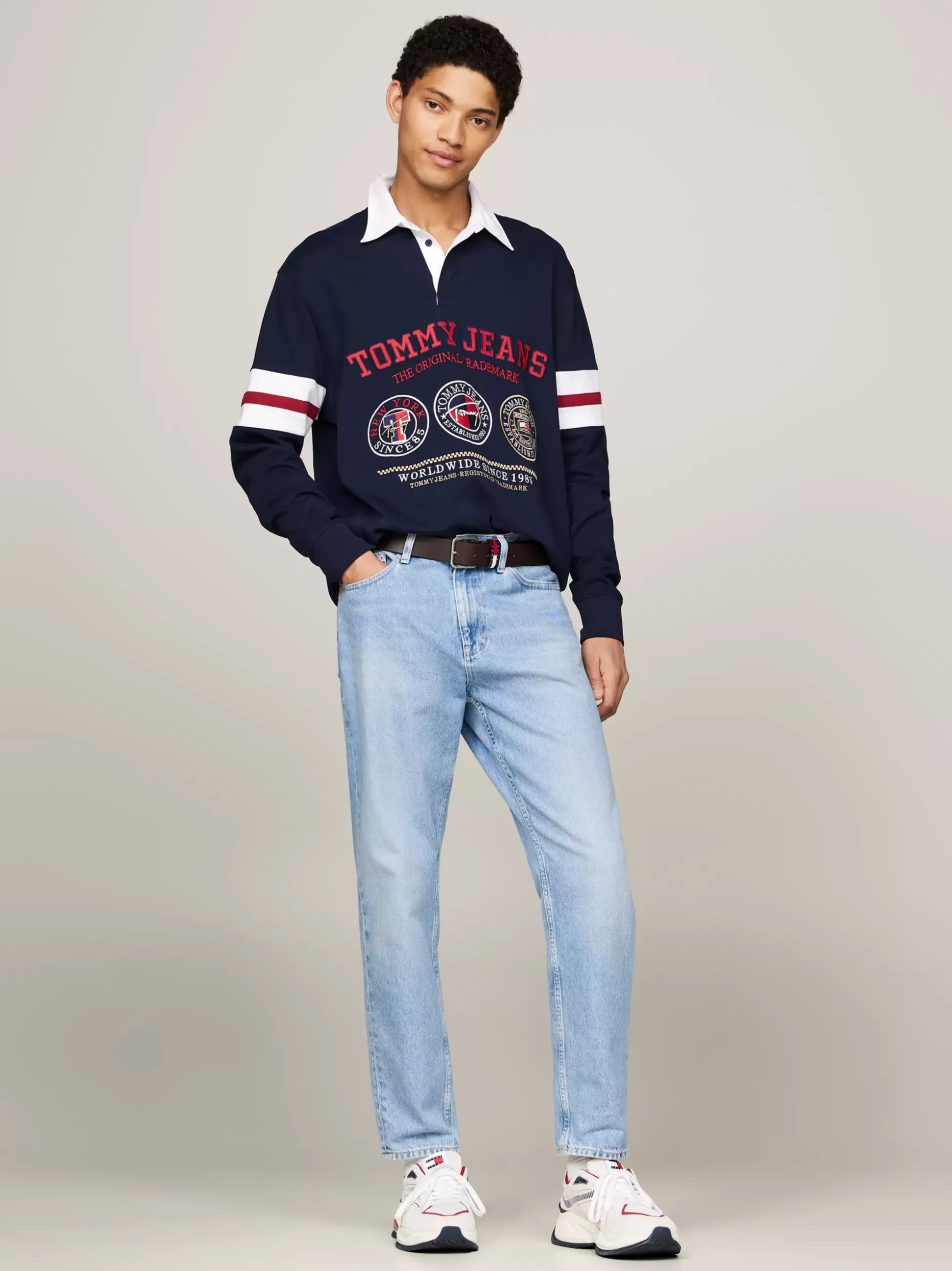 Tommy Hilfiger Koszulki Polo^Luźna Koszulka Polo W Stylu Varsity