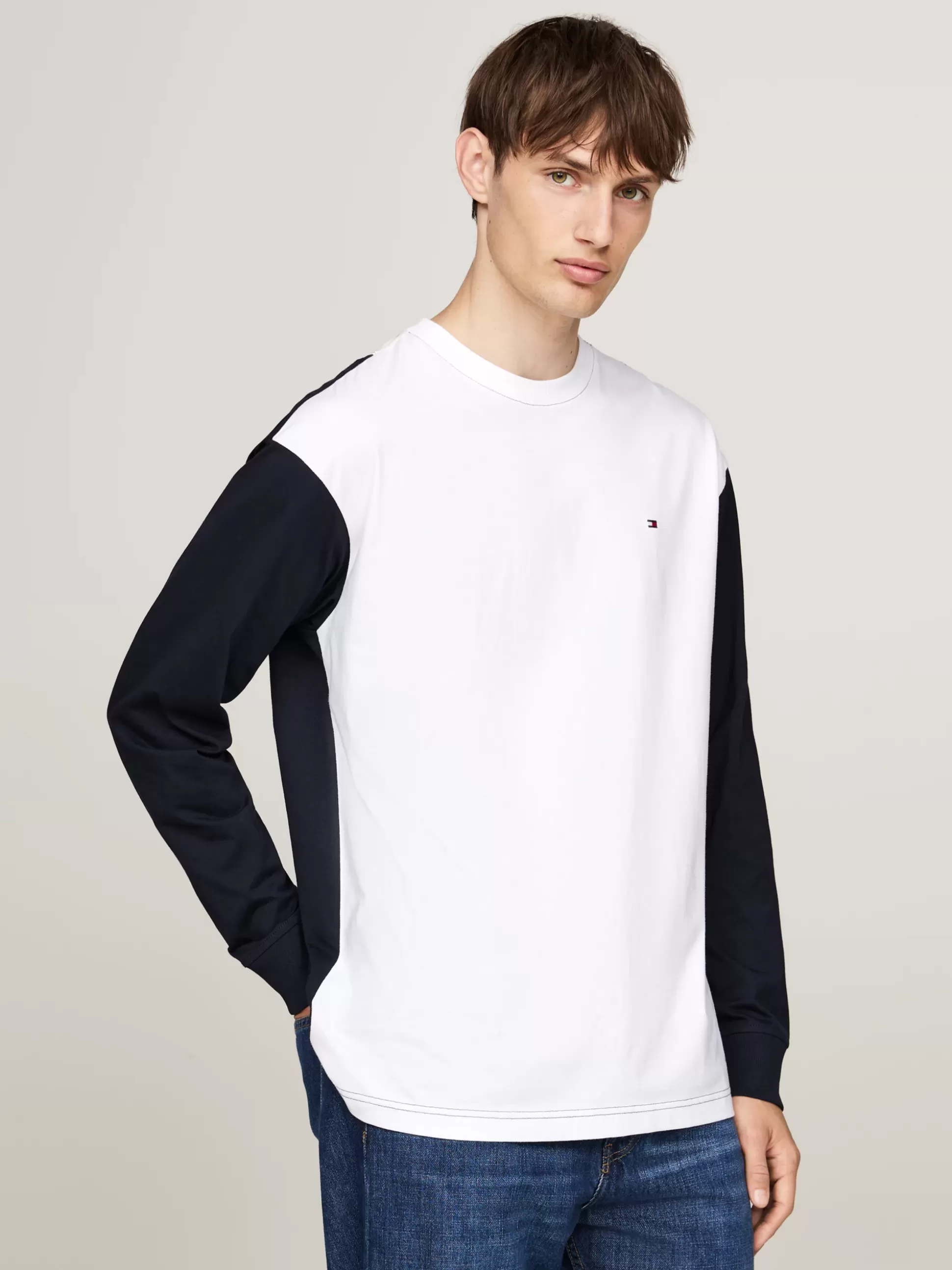 Tommy Hilfiger T-Shirty^Luźny Longsleeve Z Blokami Kolorów