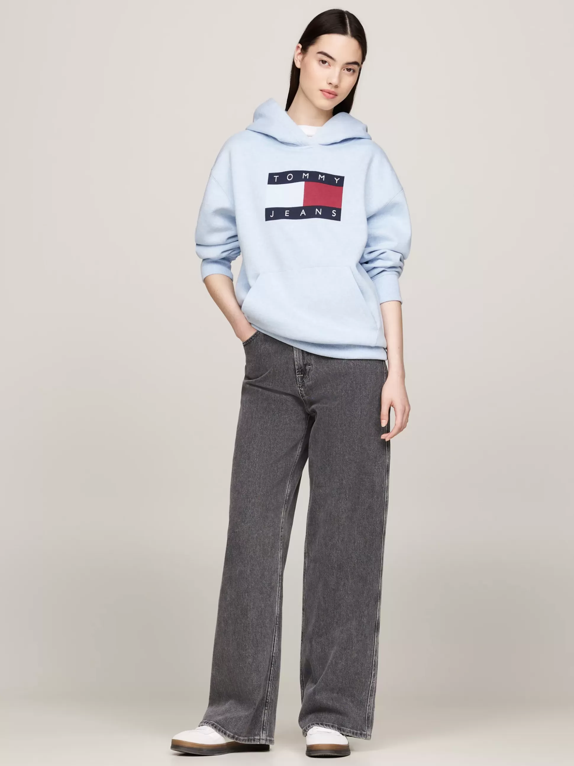 Tommy Hilfiger Bluzy Dresowe & Z Kapturem^Melanżowa Bluza O Luźnym Kroju Z Kapturem