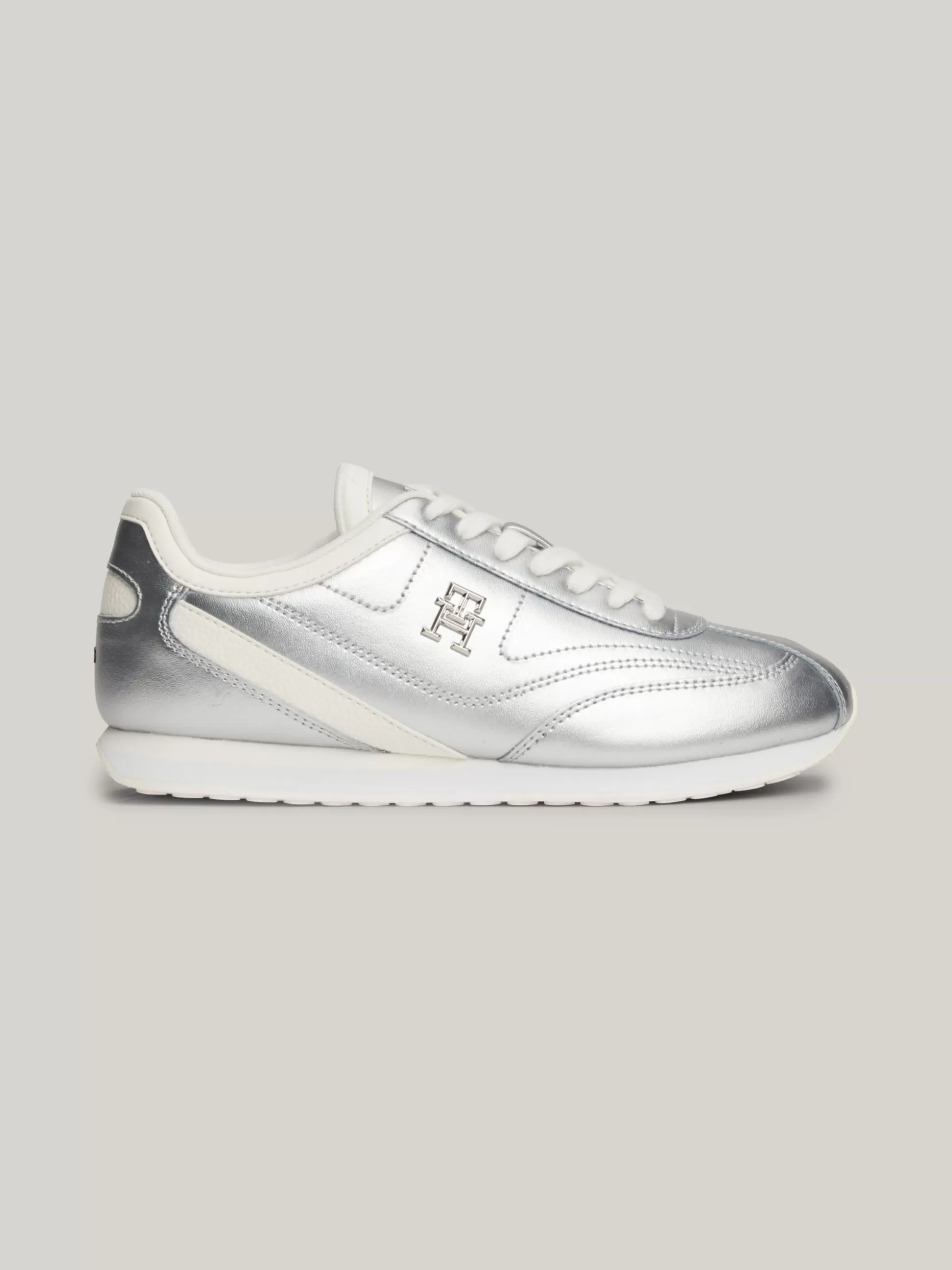 Tommy Hilfiger Sneakersy^Metaliczne Buty Sportowe Ze Skóry