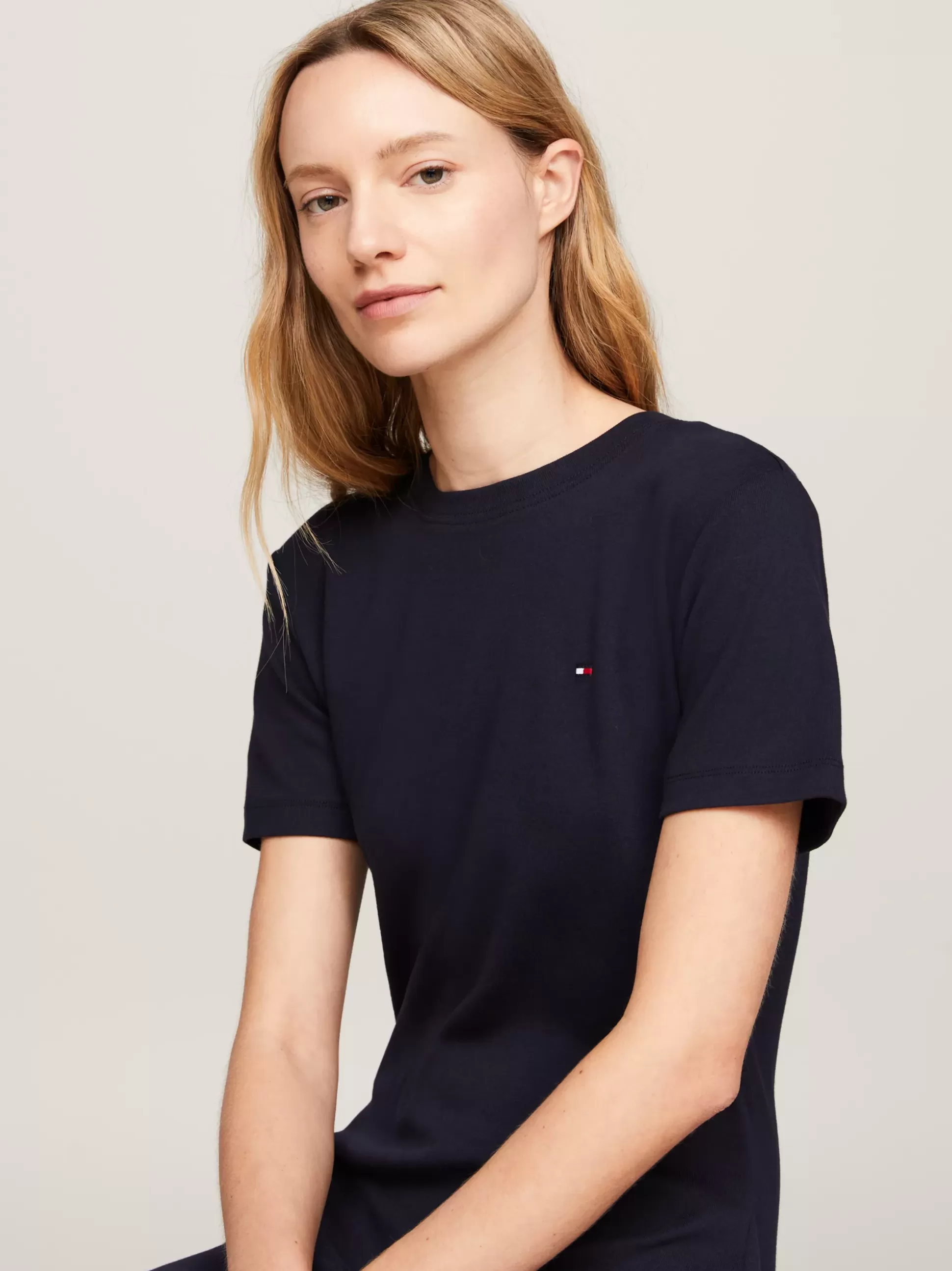 Tommy Hilfiger Sukienki^Minisukienka T-shirtowa O Wąskim Kroju