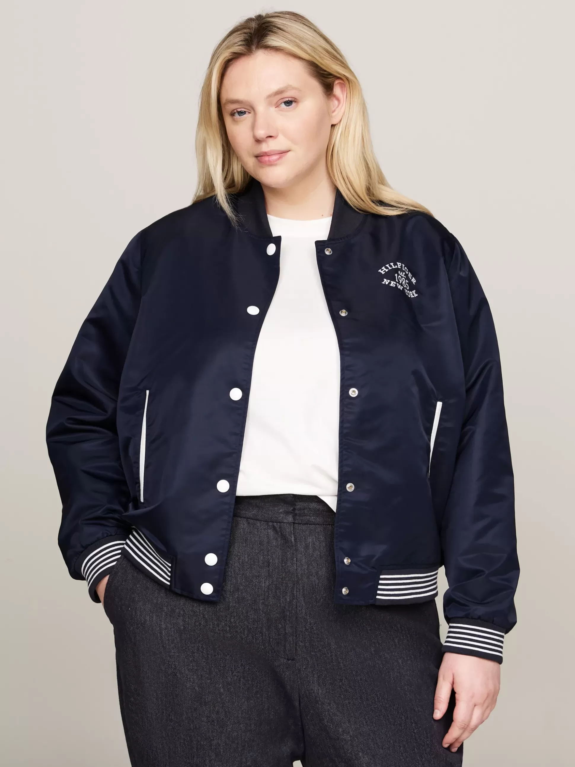 Tommy Hilfiger Kurtki & Płaszcze^Nieprzemakalna Kurtka Bomber Curve Varsity