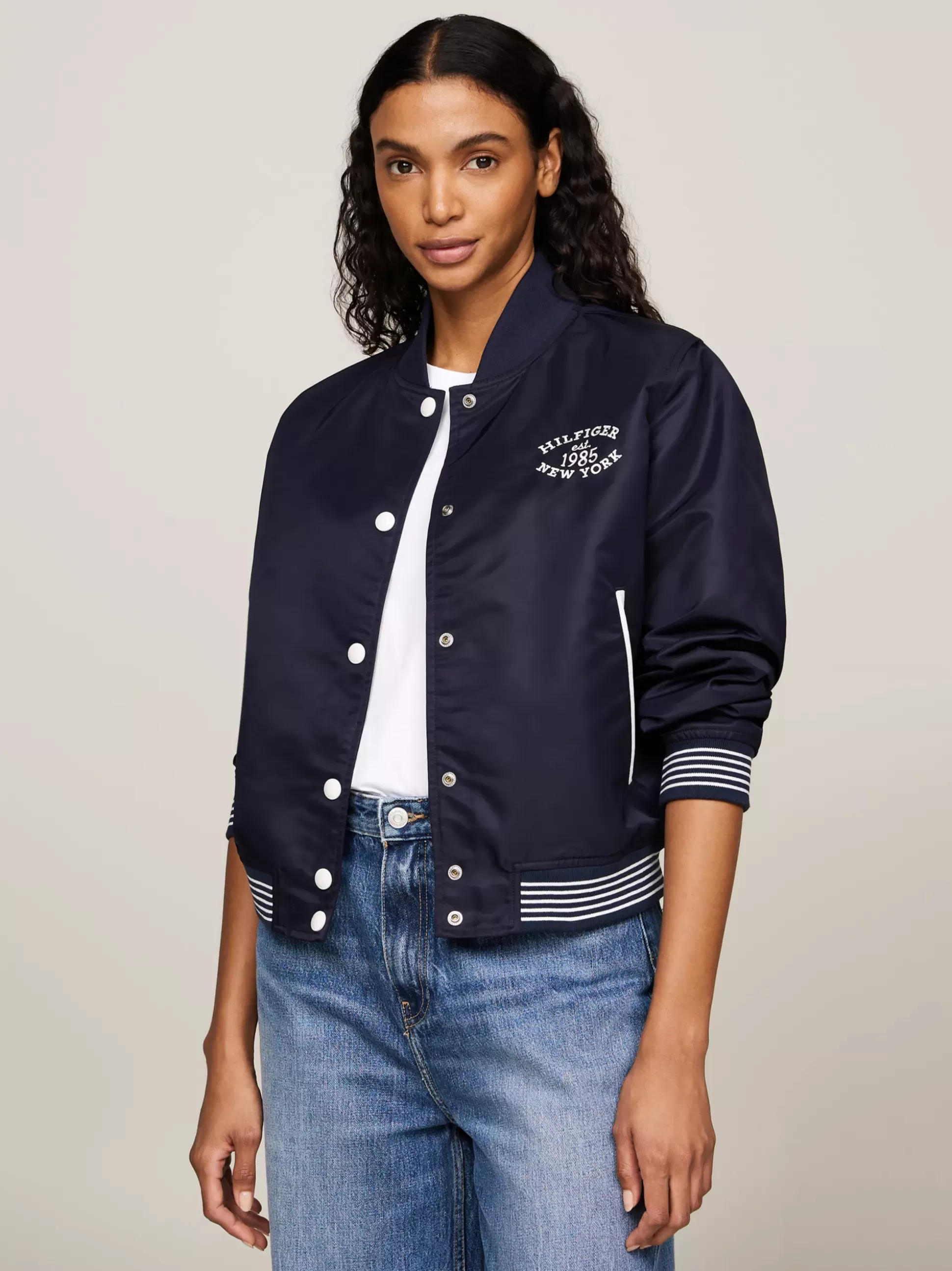 Tommy Hilfiger Kurtki & Płaszcze^Nieprzemakalna Kurtka Bomber W Stylu Varsity