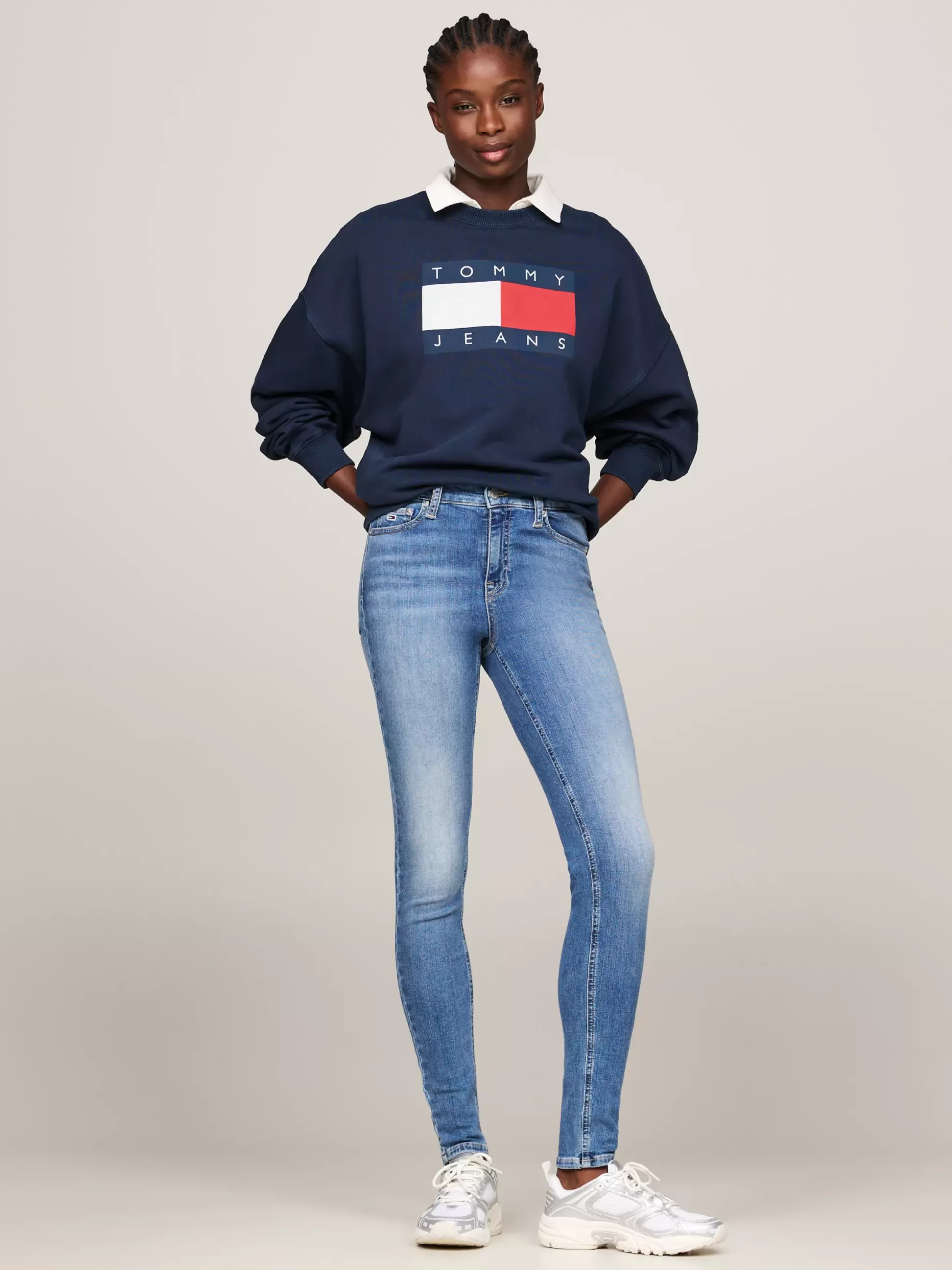 Tommy Hilfiger Jeansy^Obcisłe Jeansy Nora Z Efektem Wyblaknięcia