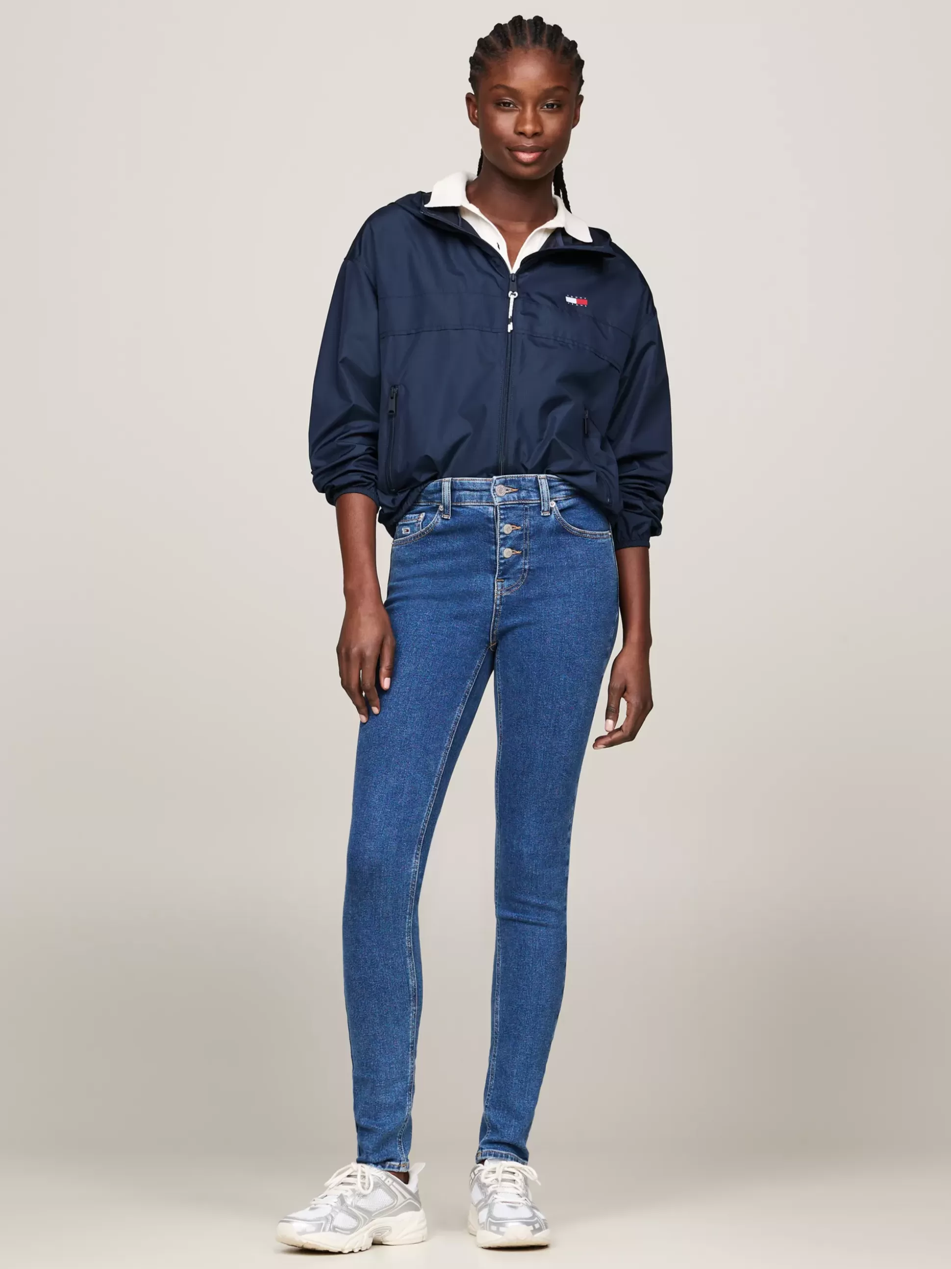 Tommy Hilfiger Jeansy^Obcisłe Jeansy Nora Ze średnim Stanem