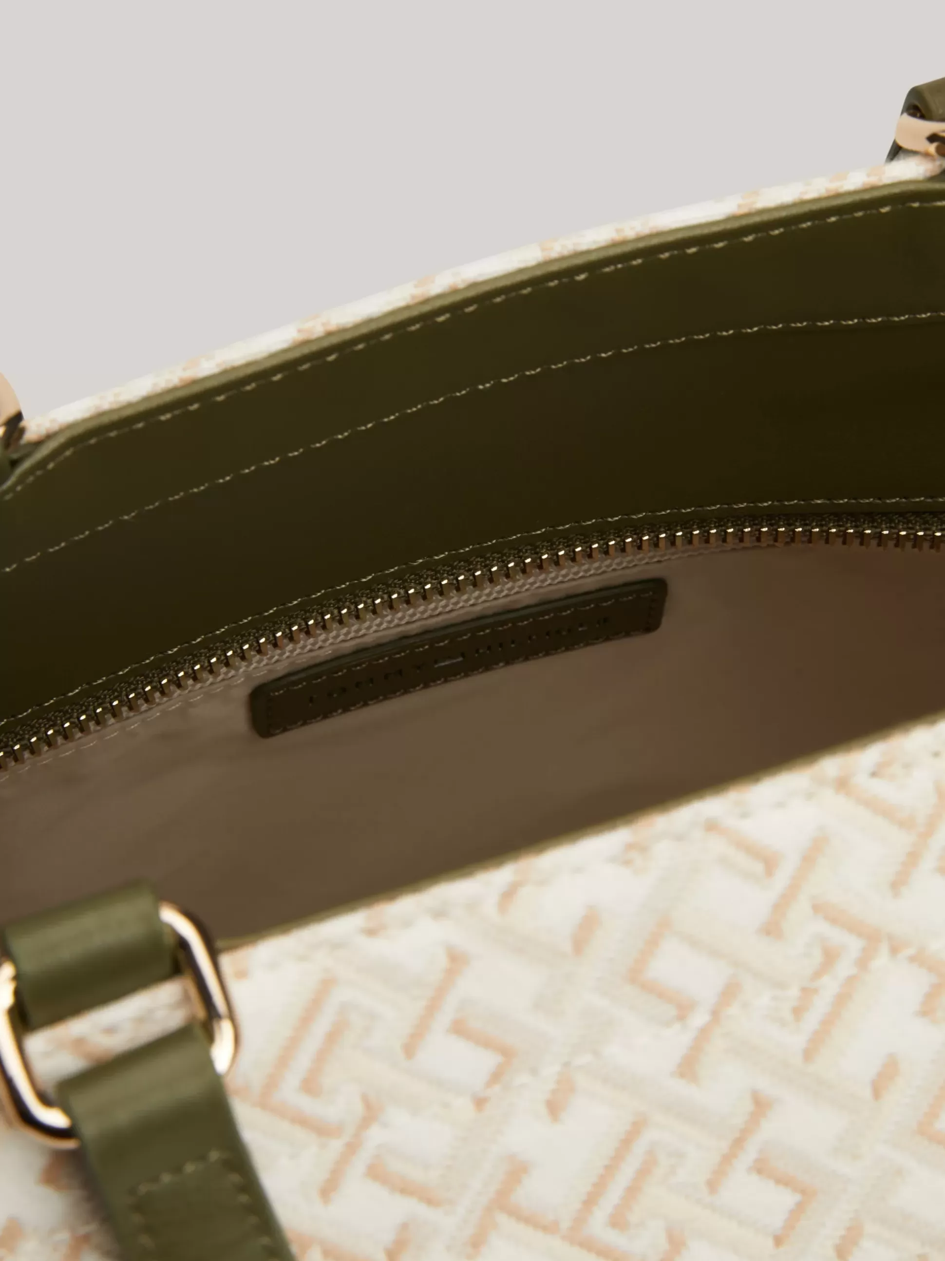 Tommy Hilfiger Torebki Tote^Płócienna Torba Typu Tote W żakardowy Wzór