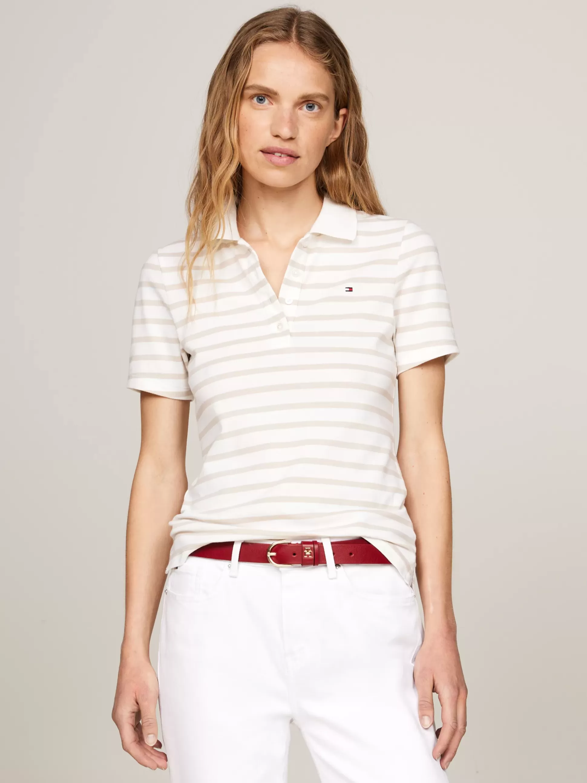 Tommy Hilfiger Koszulki Polo^Polo O Wąskim Kroju W Paski