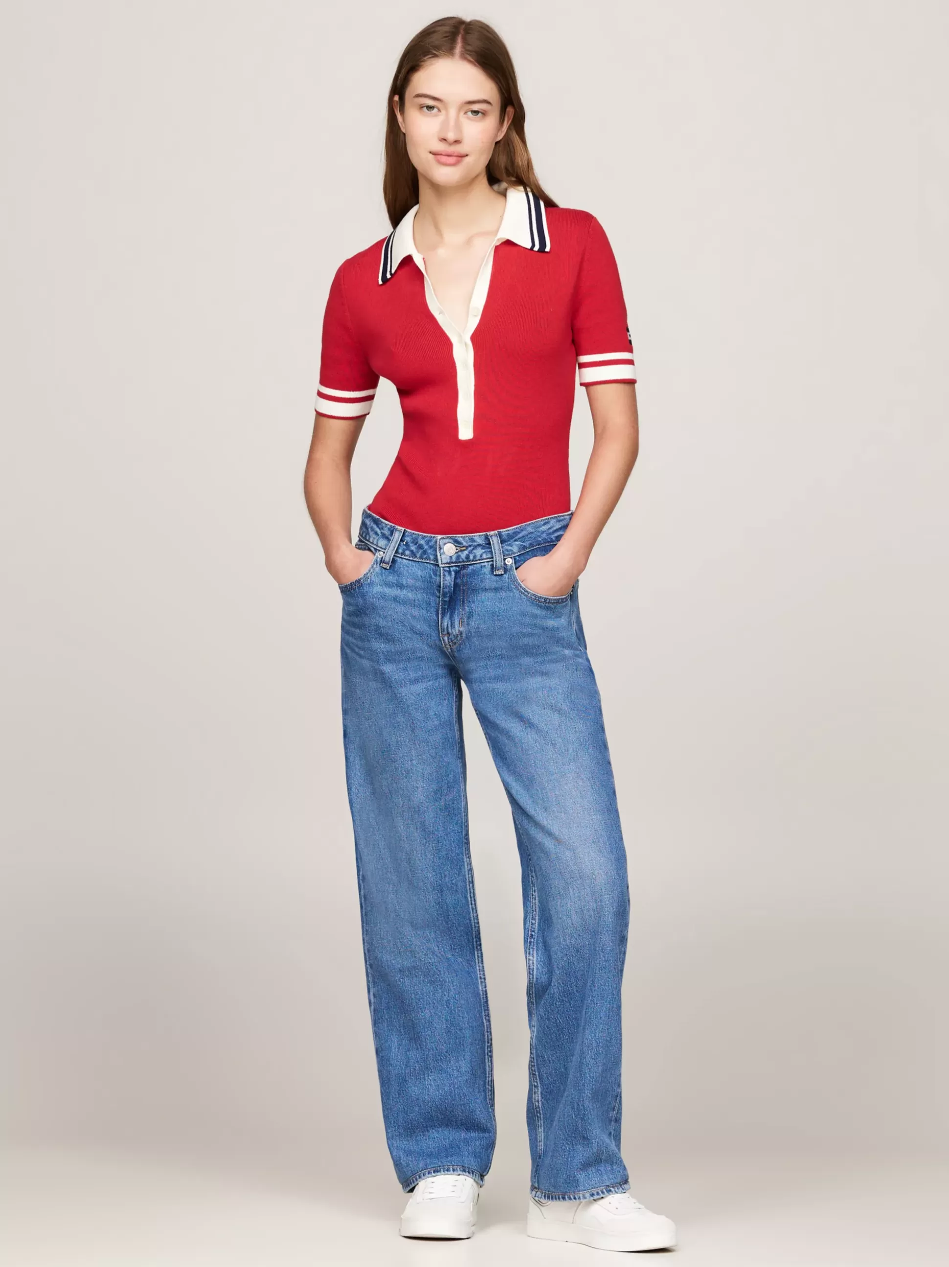 Tommy Hilfiger Jeansy^Proste Jeansy Sophie Z Niskim Stanem