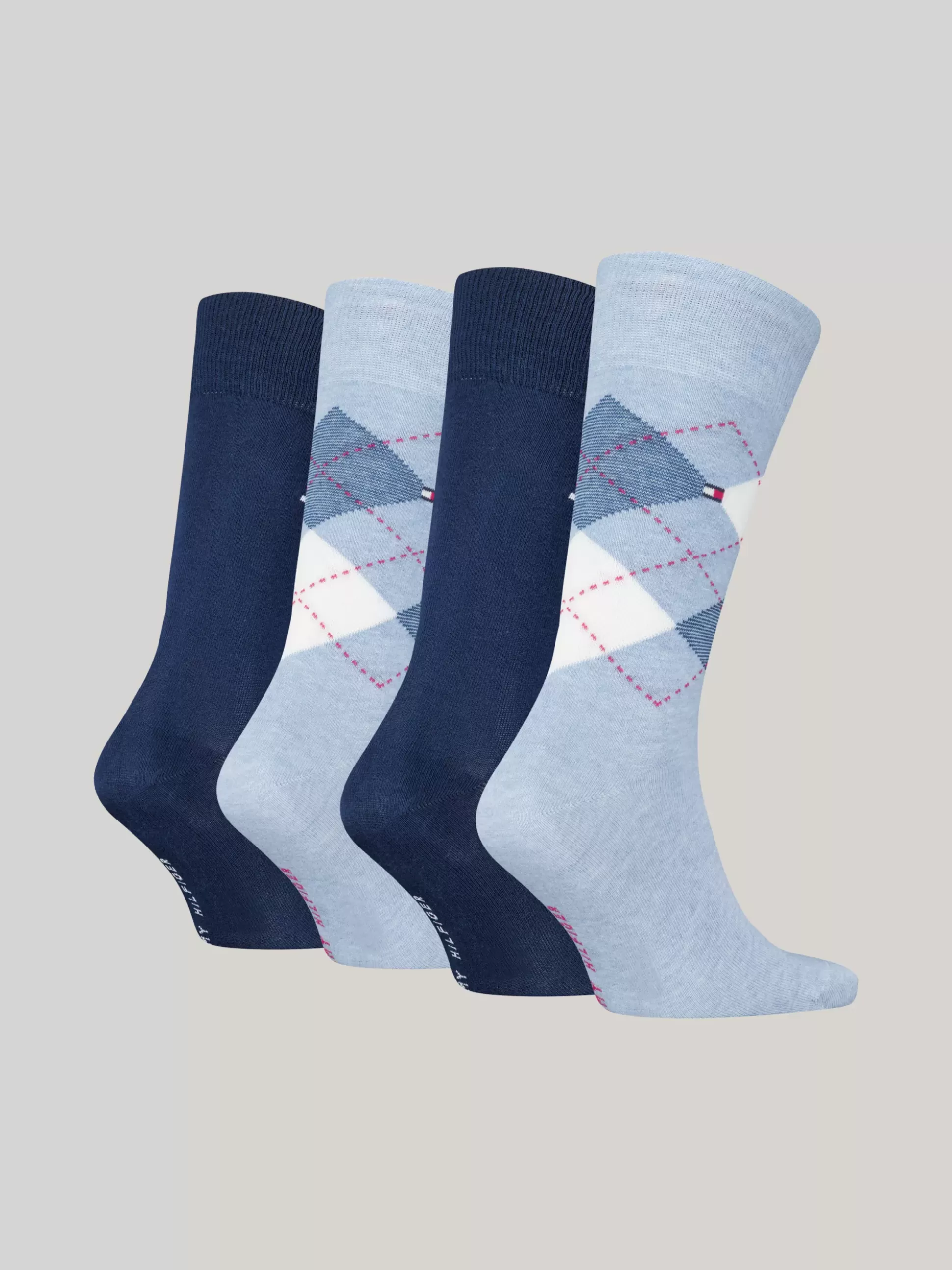 Tommy Hilfiger Skarpetki^Skarpetki Ze Wzorem Argyle – 4 Pary W Zestawie