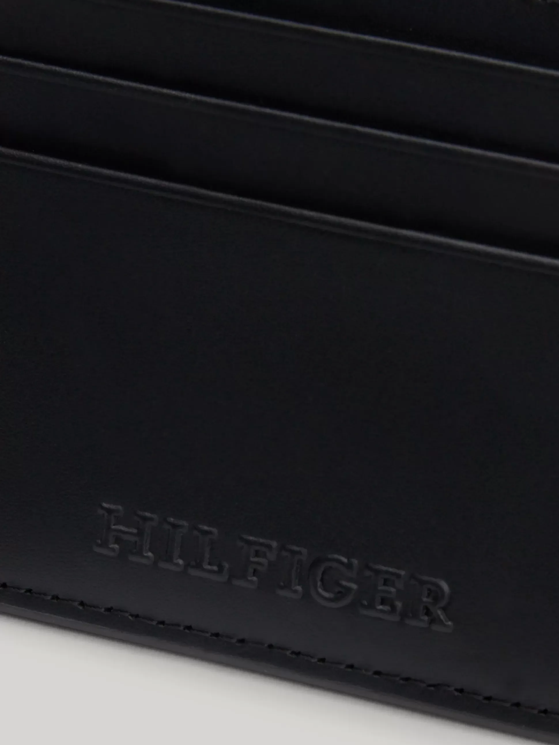 Tommy Hilfiger Portfele & Breloczki Do Kluczy^Skórzan Etui Na Karty Z Logo Hilfiger Monotype