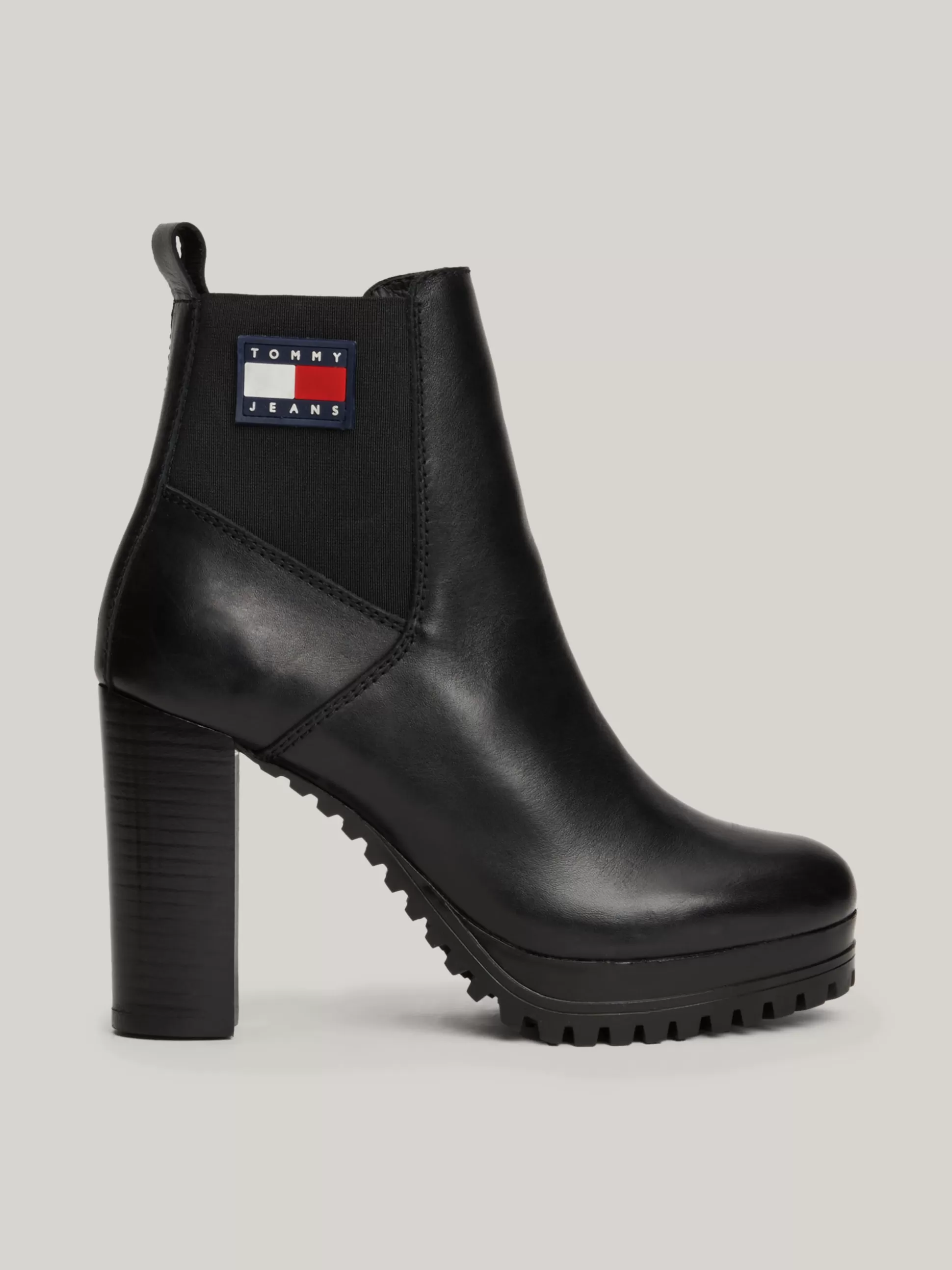 Tommy Hilfiger Botki Do Kostki | Botki^Skórzane Buty Do Kostki Na Wysokim Obcasie