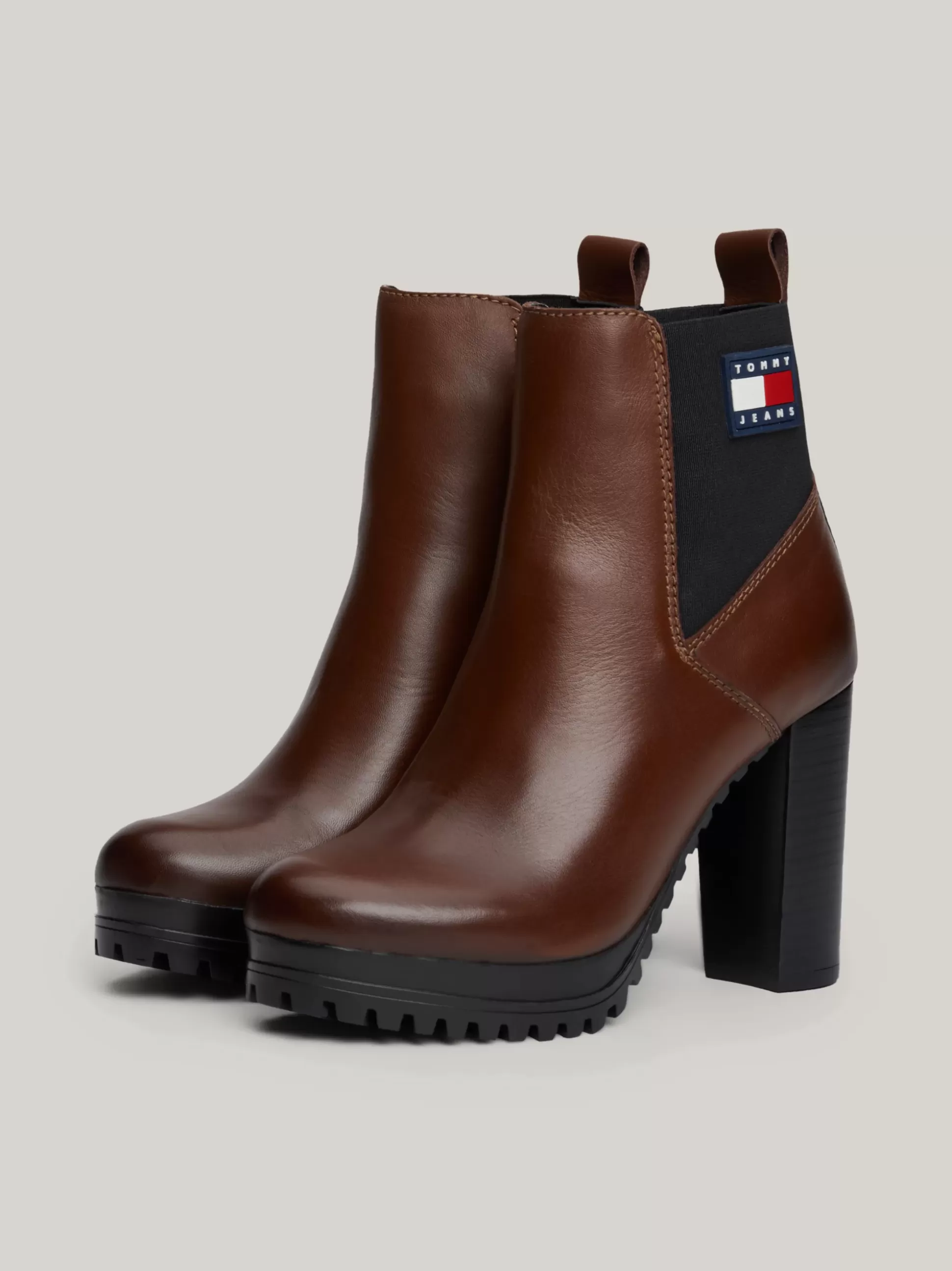 Tommy Hilfiger Botki Do Kostki | Botki^Skórzane Buty Do Kostki Na Wysokim Obcasie