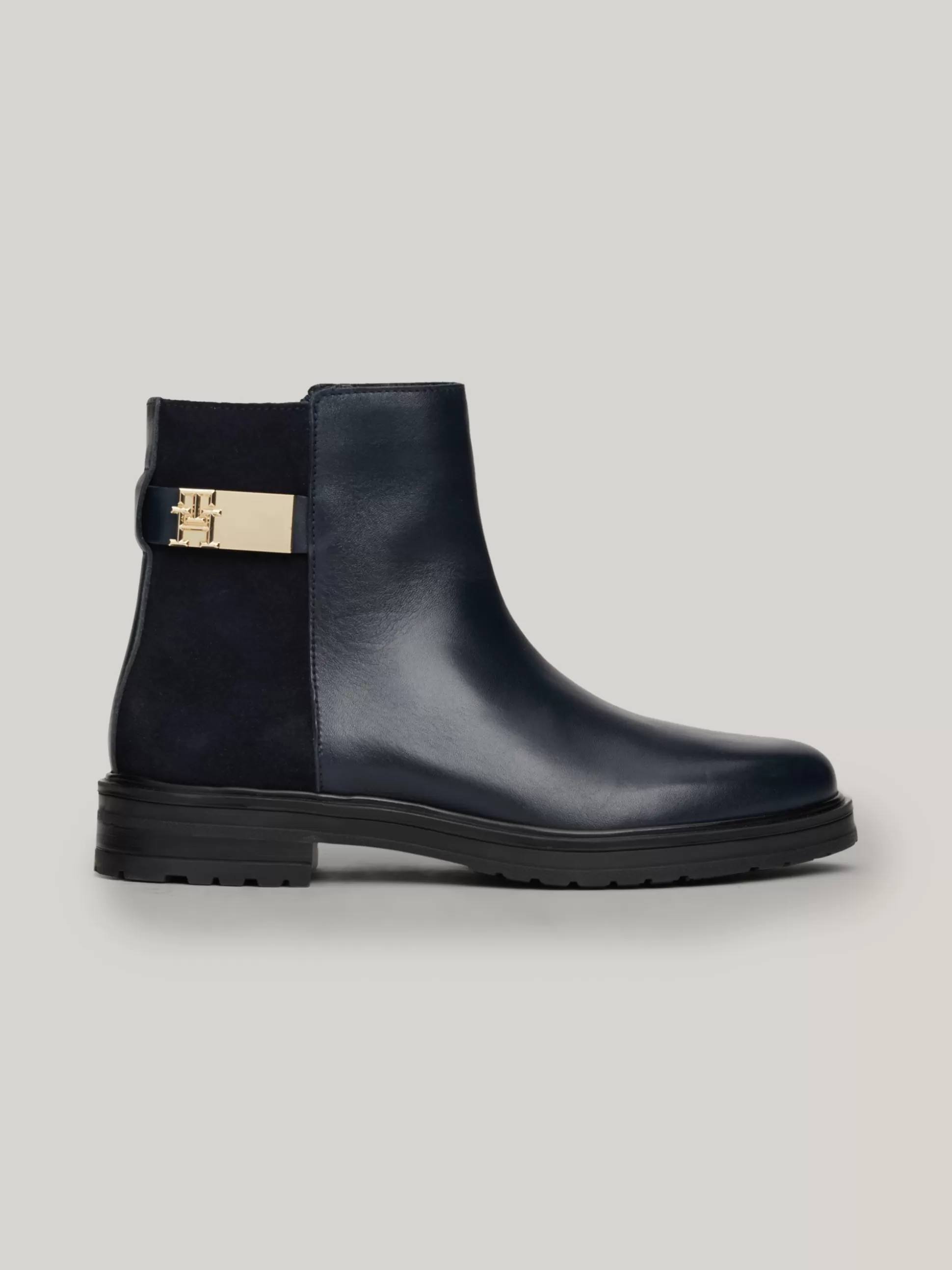 Tommy Hilfiger Chelsea Boots | Botki^Skórzane Buty Do Kostki O Mieszanej Fakturze