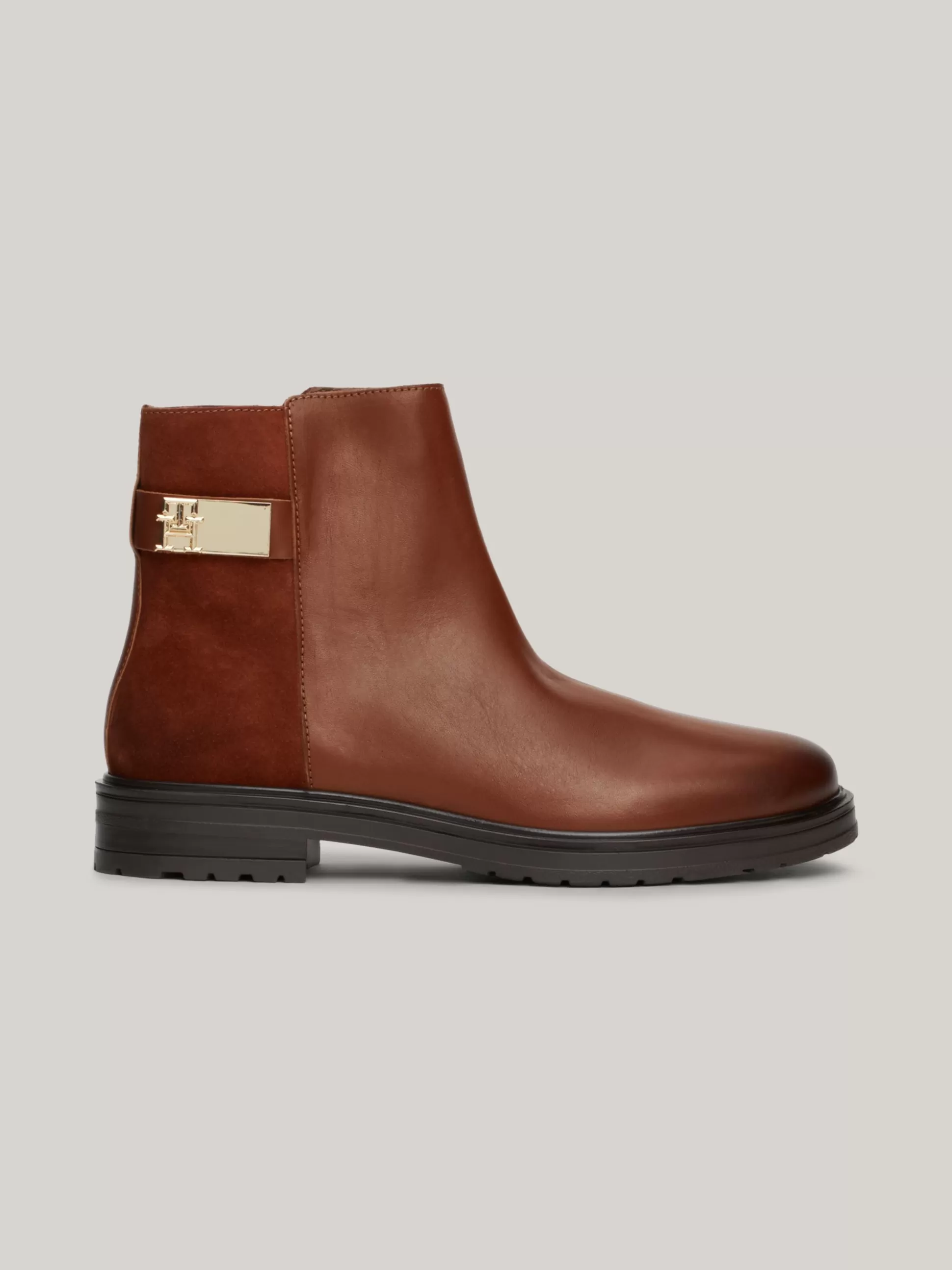 Tommy Hilfiger Chelsea Boots | Botki^Skórzane Buty Do Kostki O Mieszanej Fakturze