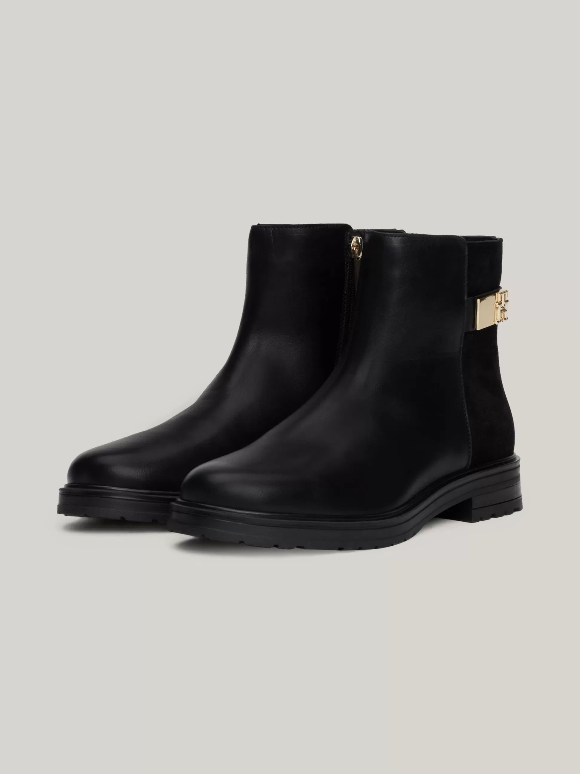 Tommy Hilfiger Chelsea Boots | Botki^Skórzane Buty Do Kostki O Mieszanej Fakturze