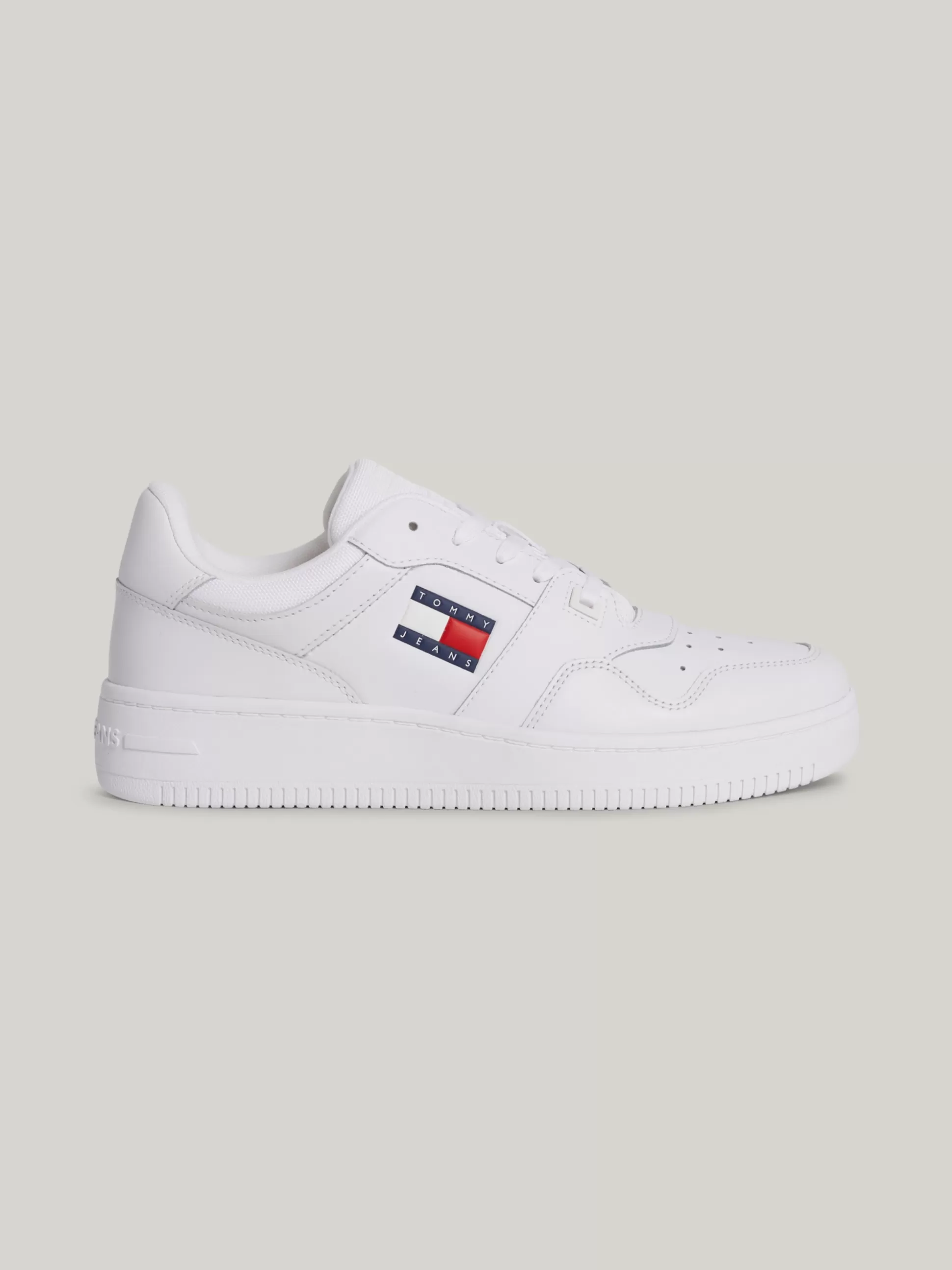 Tommy Hilfiger White Trainers | Sneakersy^Skórzane Buty Sportowe Do Koszykówki