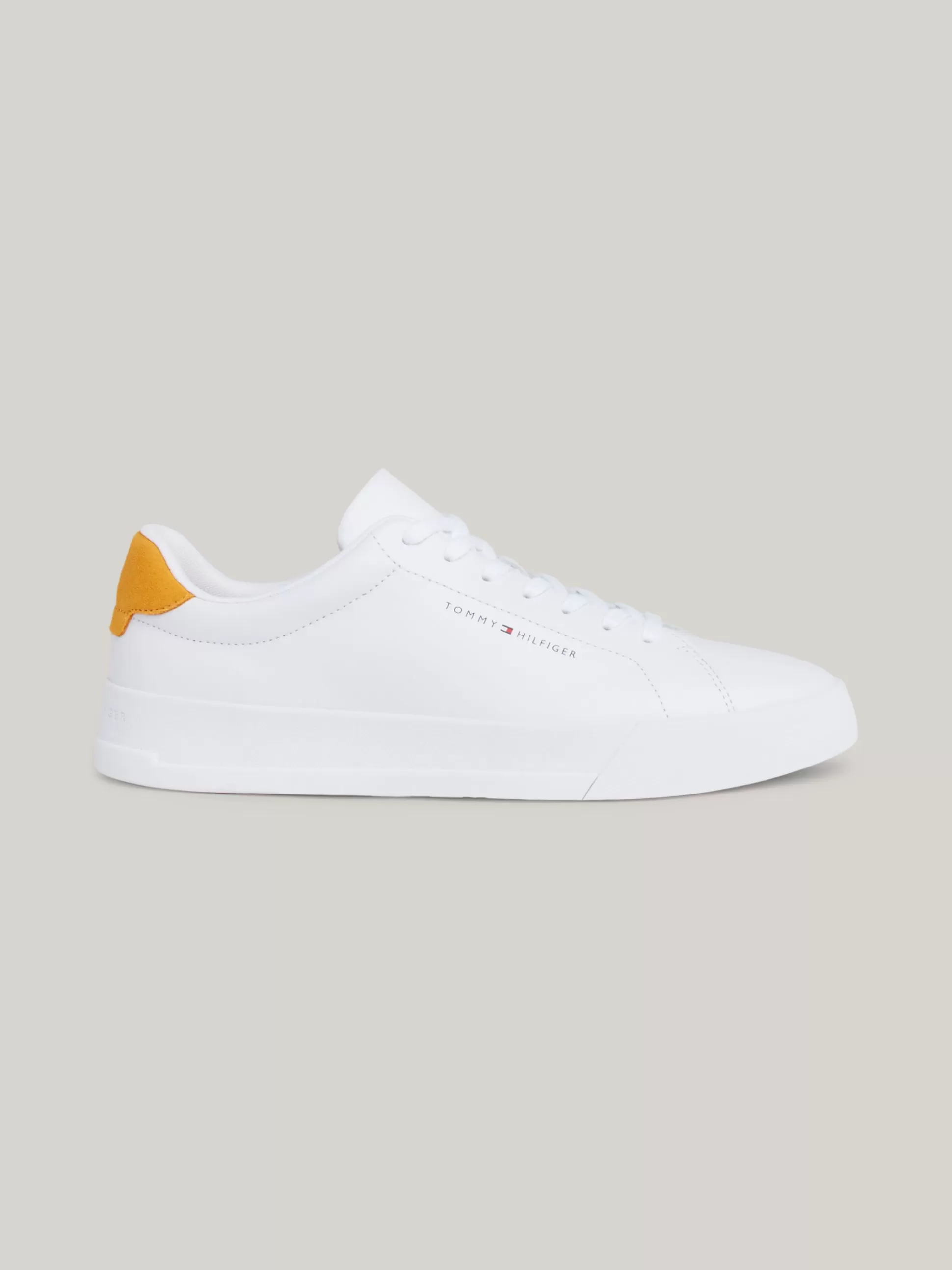 Tommy Hilfiger White Trainers | Sneakersy^Skórzane Buty Sportowe Na Grubej Podeszwie