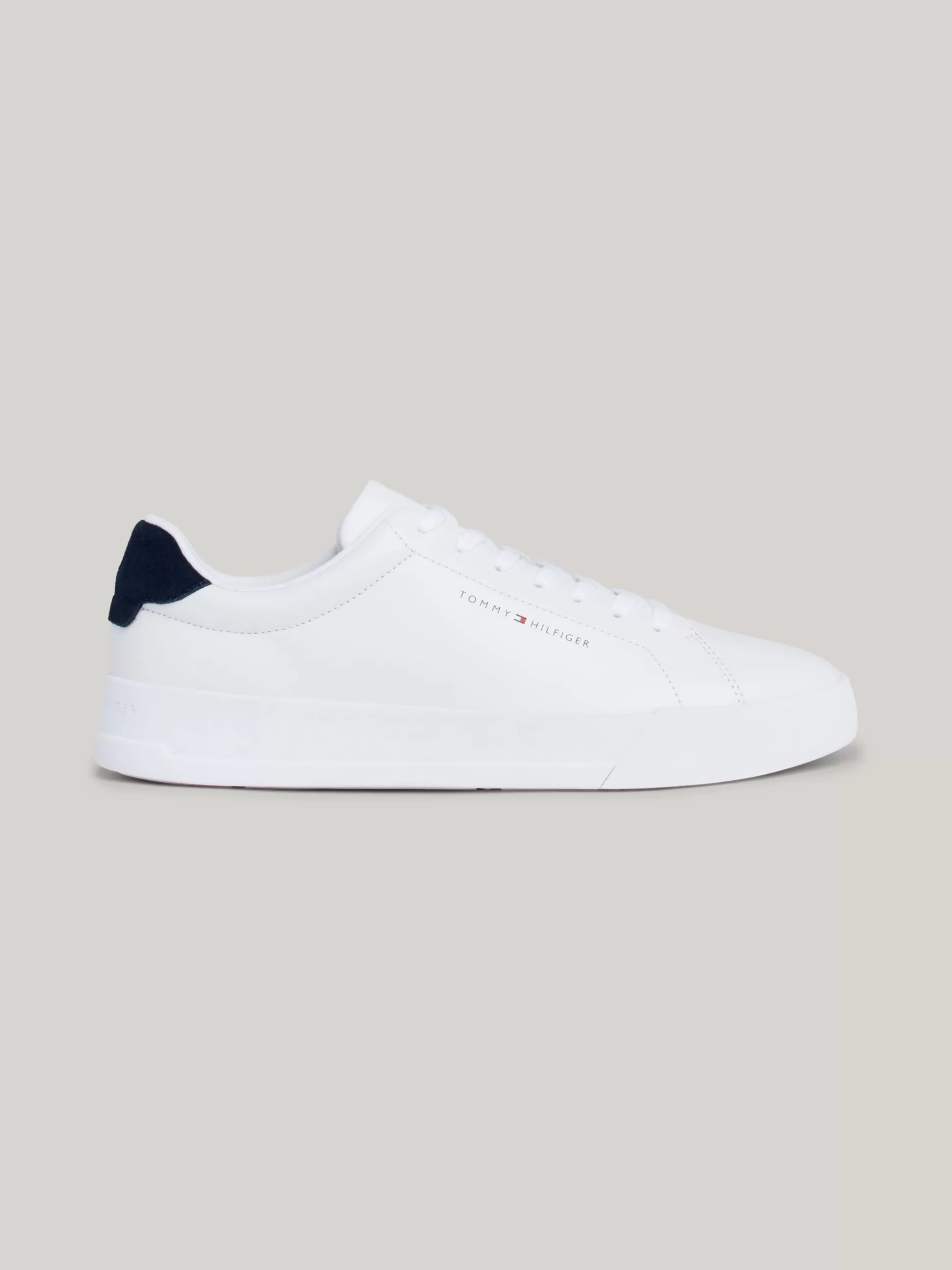 Tommy Hilfiger White Trainers | Sneakersy^Skórzane Buty Sportowe Na Grubej Podeszwie