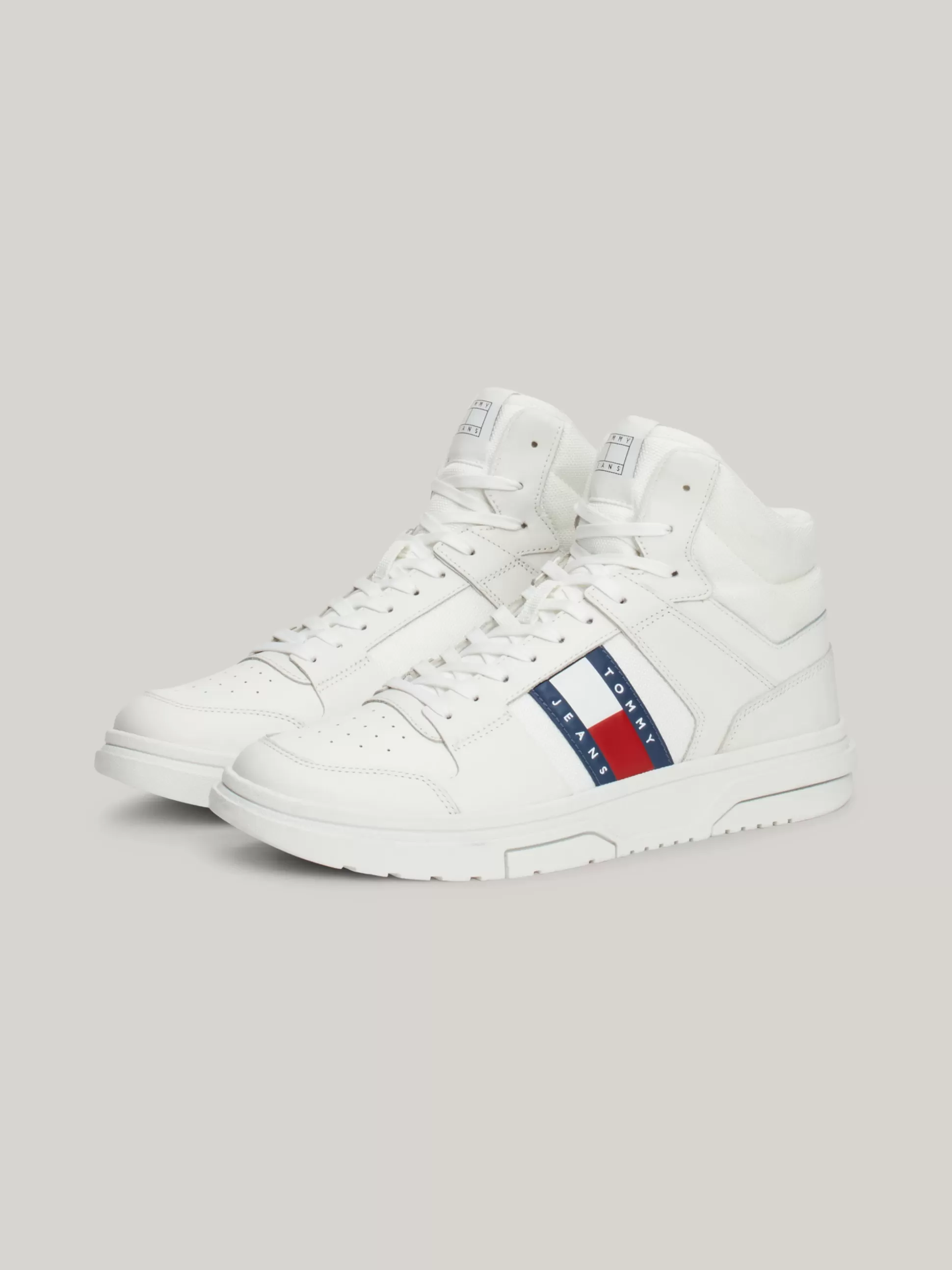 Tommy Hilfiger White Trainers | Sneakersy^Skórzane Buty Sportowe The Brooklyn Do Kostki