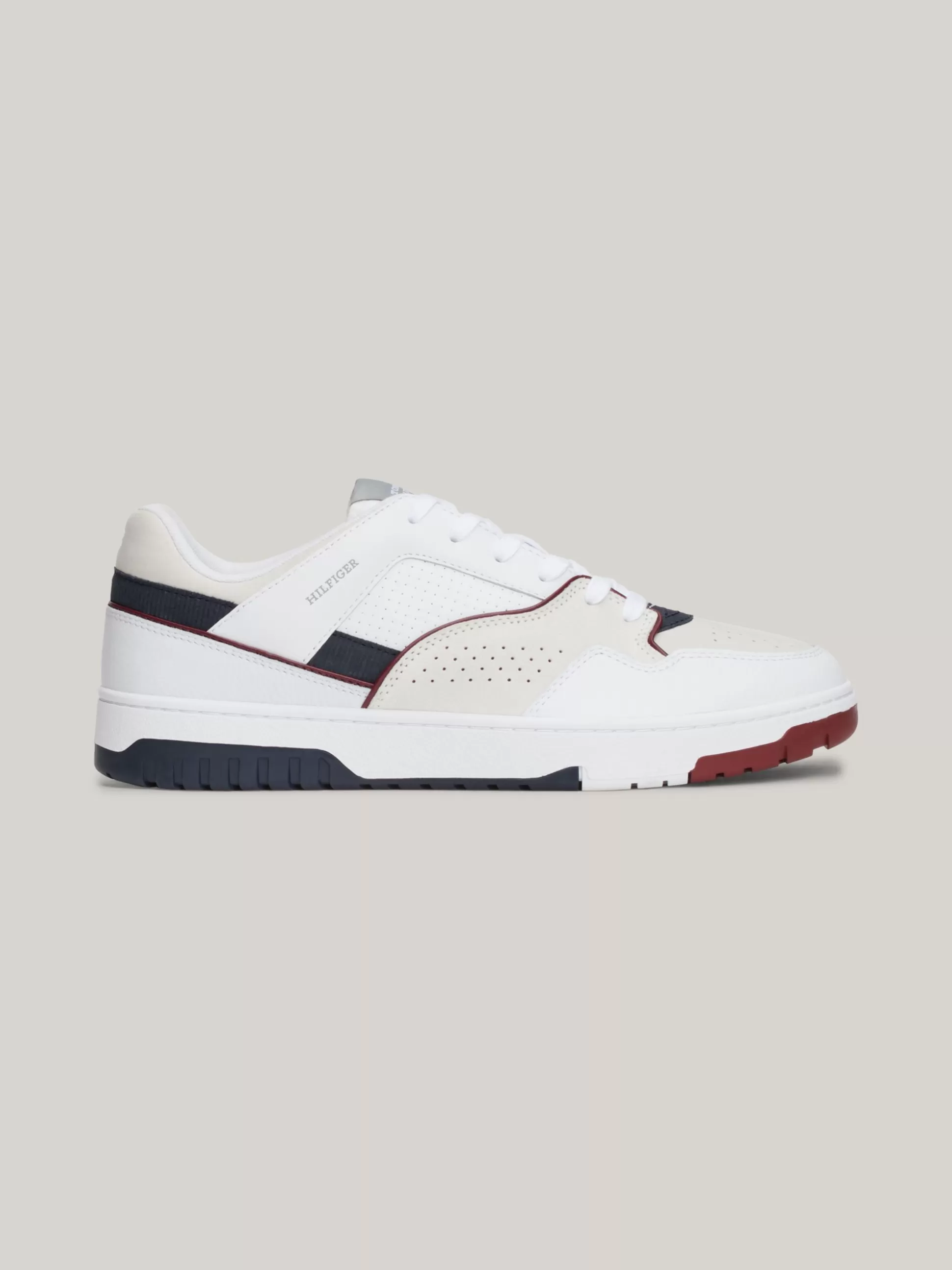 Tommy Hilfiger White Trainers | Sneakersy^Skórzane Buty Sportowe Z Blokami Kolorów