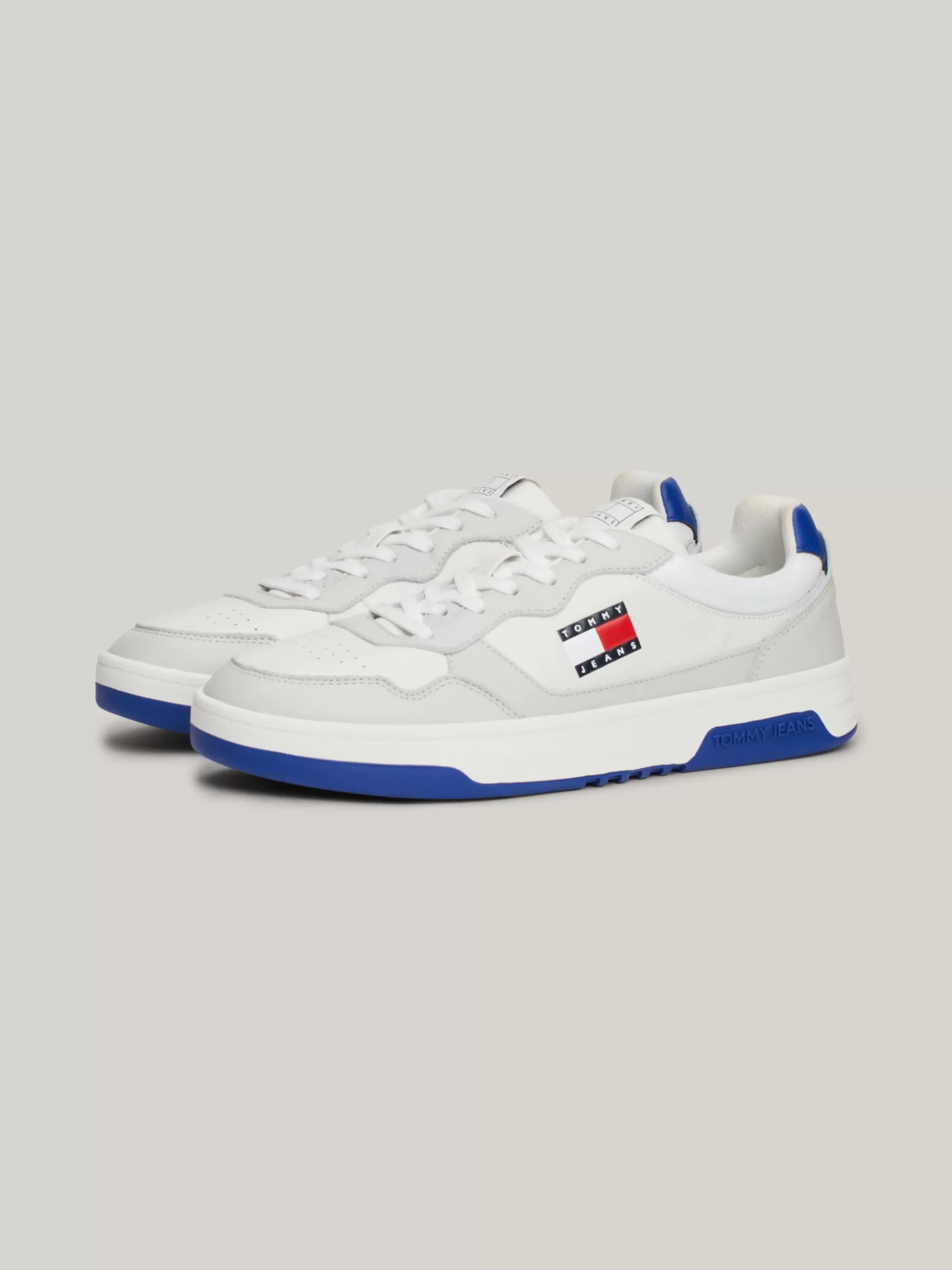 Tommy Hilfiger White Trainers | Sneakersy^Skórzane Buty Sportowe Z Logo