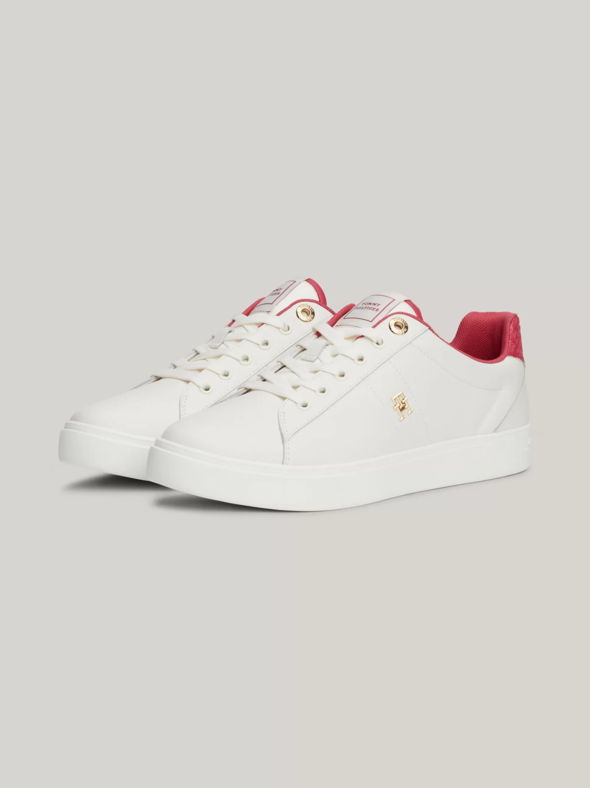 Tommy Hilfiger Sneakersy^Skórzane Buty Sportowe Z Monogramem TH