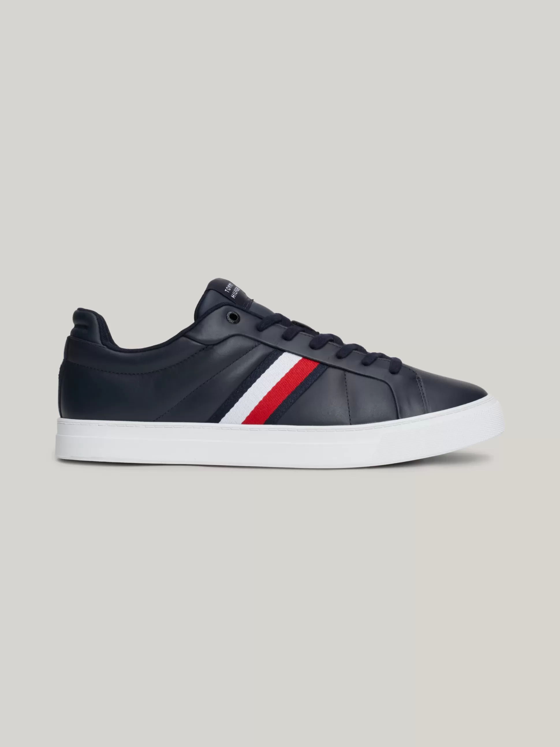 Tommy Hilfiger Sneakersy^Skórzane Buty Sportowe Z Sygnowaną Taśmą